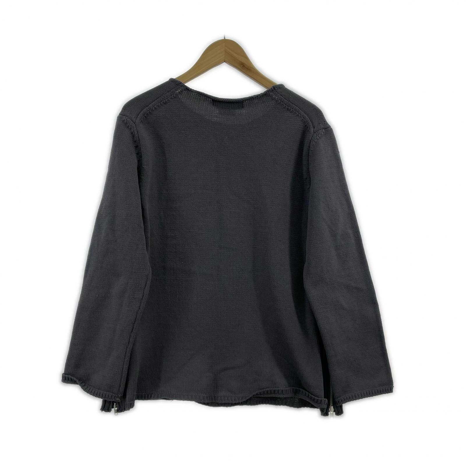 その他トップス COMME des GARCONS HOMME DEUX サイドジップニット M DM-N509 M グレー