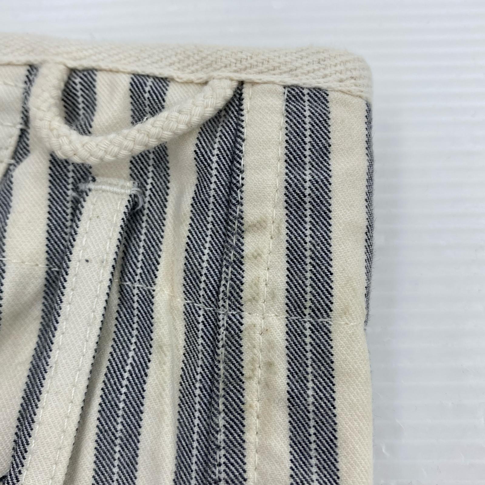 その他ボトムス × HERVIER PRODUCTIONS S.A. 20SS ストライプワークパンツ ホワイト