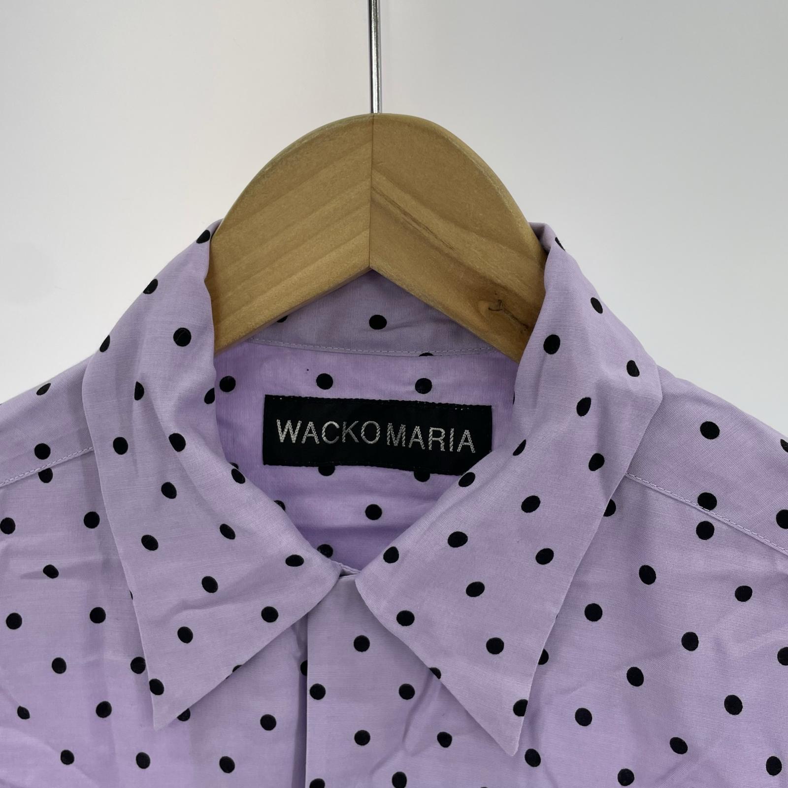 長袖シャツ WACKO MARIA DOTS HAWAIIAN SHIRT M M