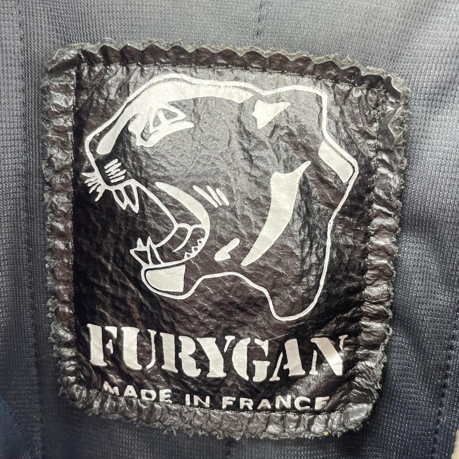 ライダースジャケット Furygan フランス製 レザー (M) 黒 M ブラック