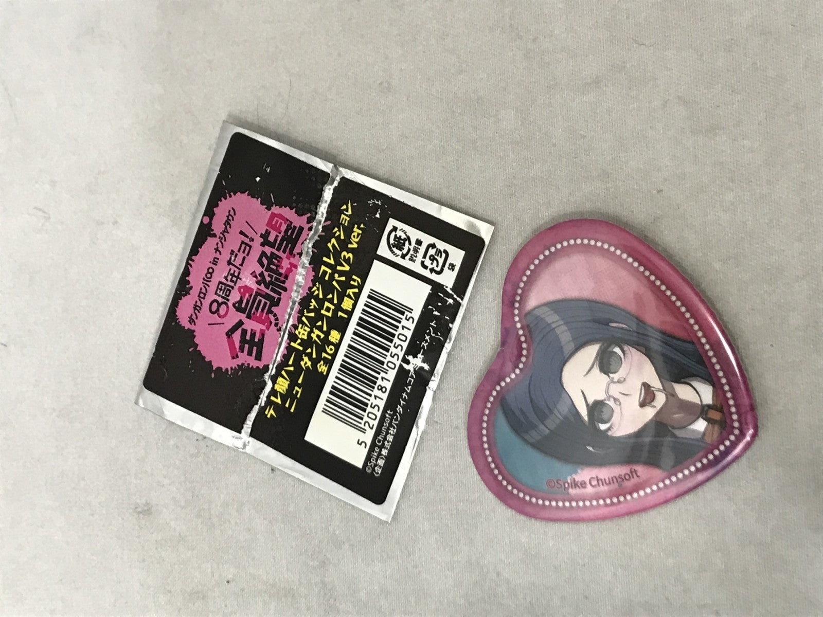 ダンガンロンパ テレ顔ハート缶バッジ 白銀つむぎ フィギュア/グッズ