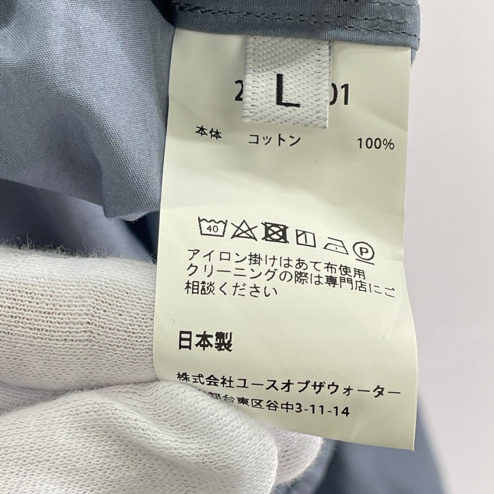 長袖シャツ YOUTH OF THE WATER/L/252-04001 L ブルー