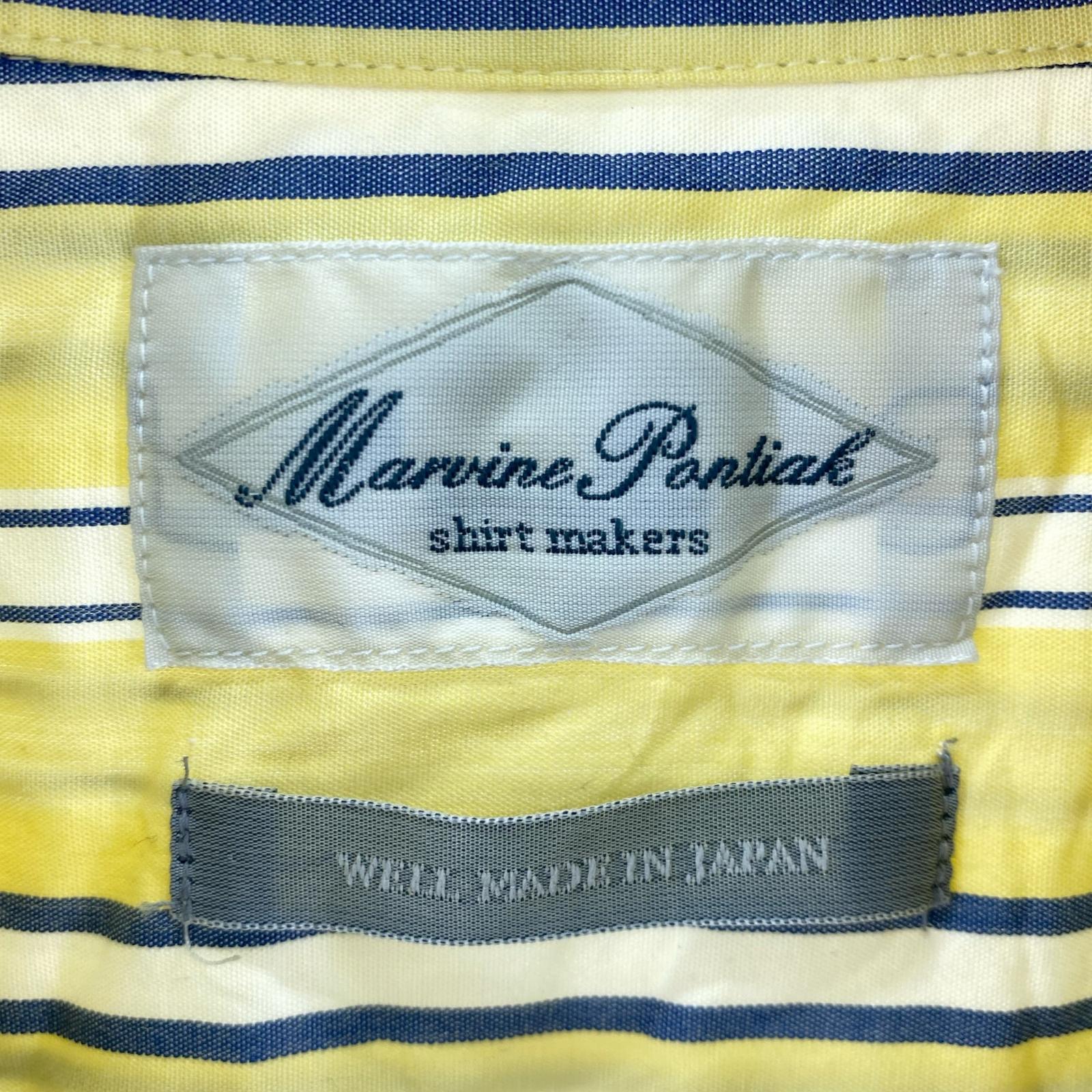 長袖シャツ Marvine Pontiak Shirt Makers/スキッパー/イエロー