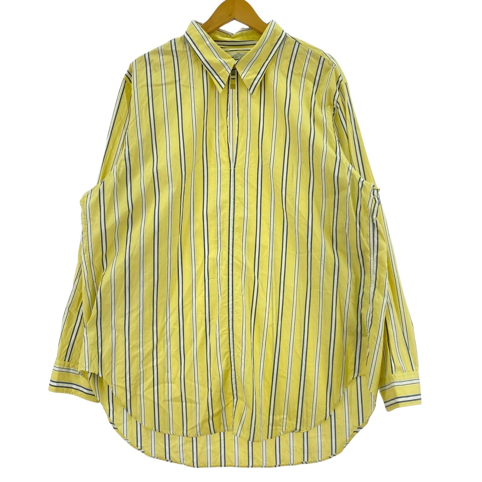 長袖シャツ Marvine Pontiak Shirt Makers/スキッパー/イエロー