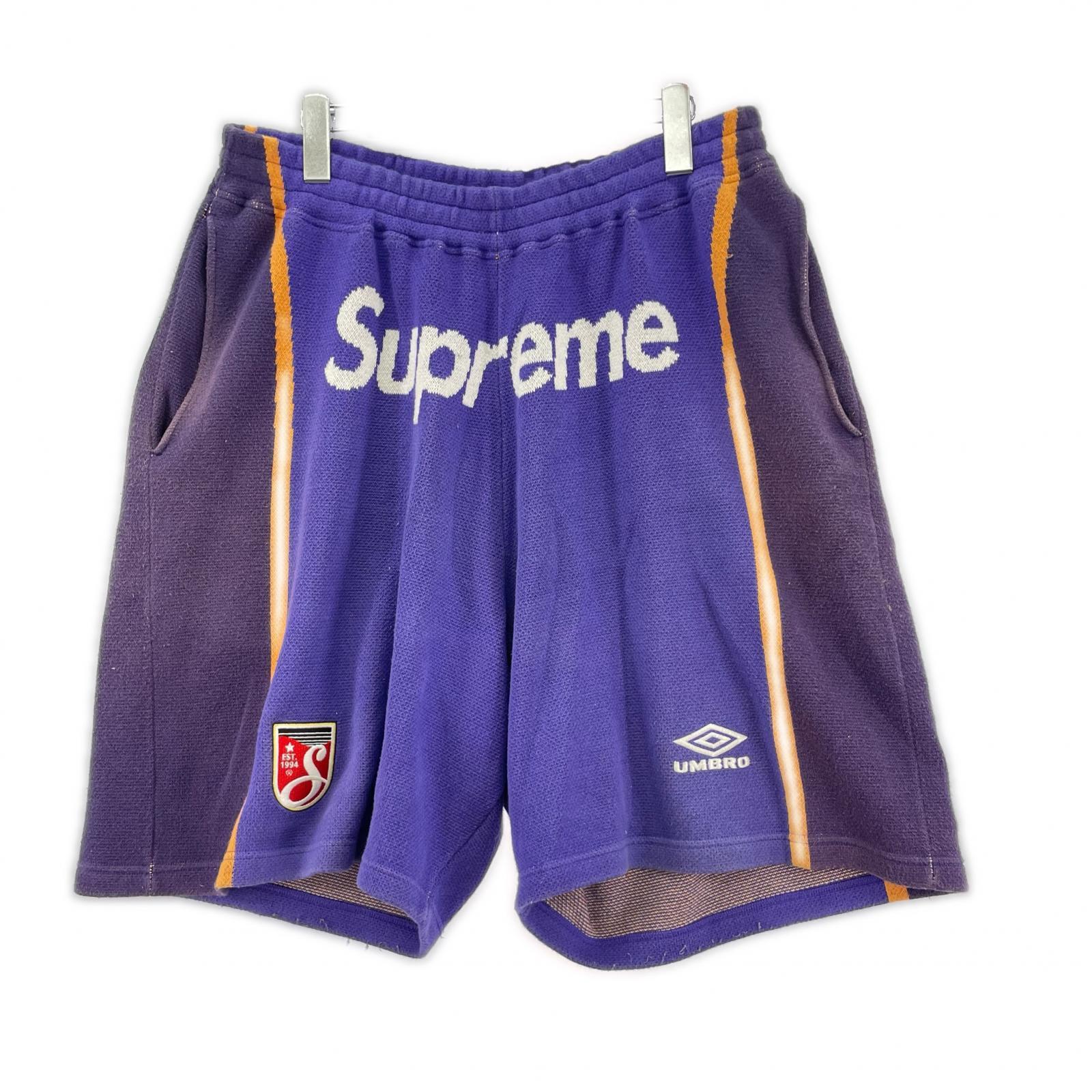 ショートパンツ SUPREME×UMBRO　SOCCER パンツ L パープル