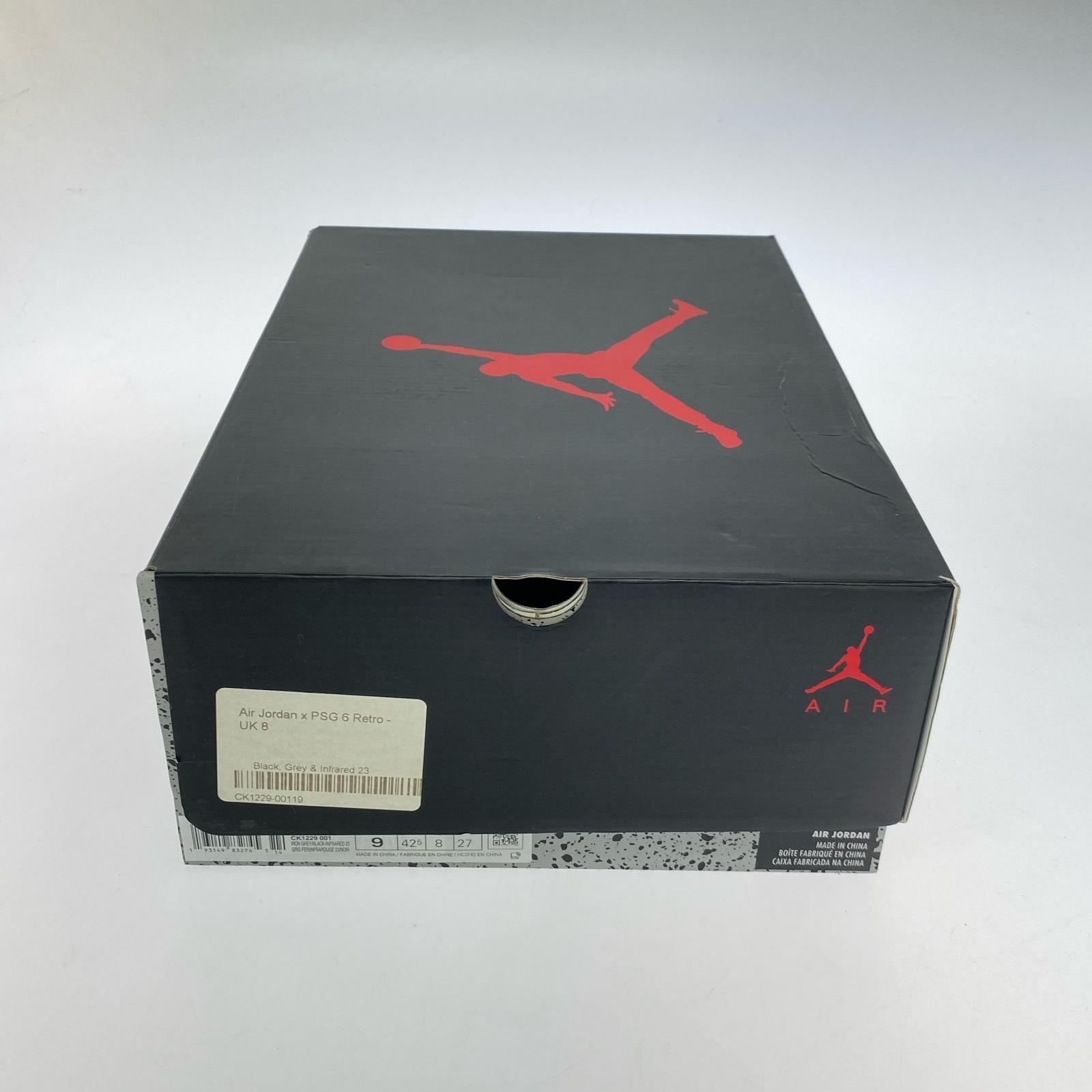 スニーカー ×PARIS SAINT GERMAIN AIR JORDAN 6 27cm 27cm (US9 UK8 1/2 EU44) ブラック