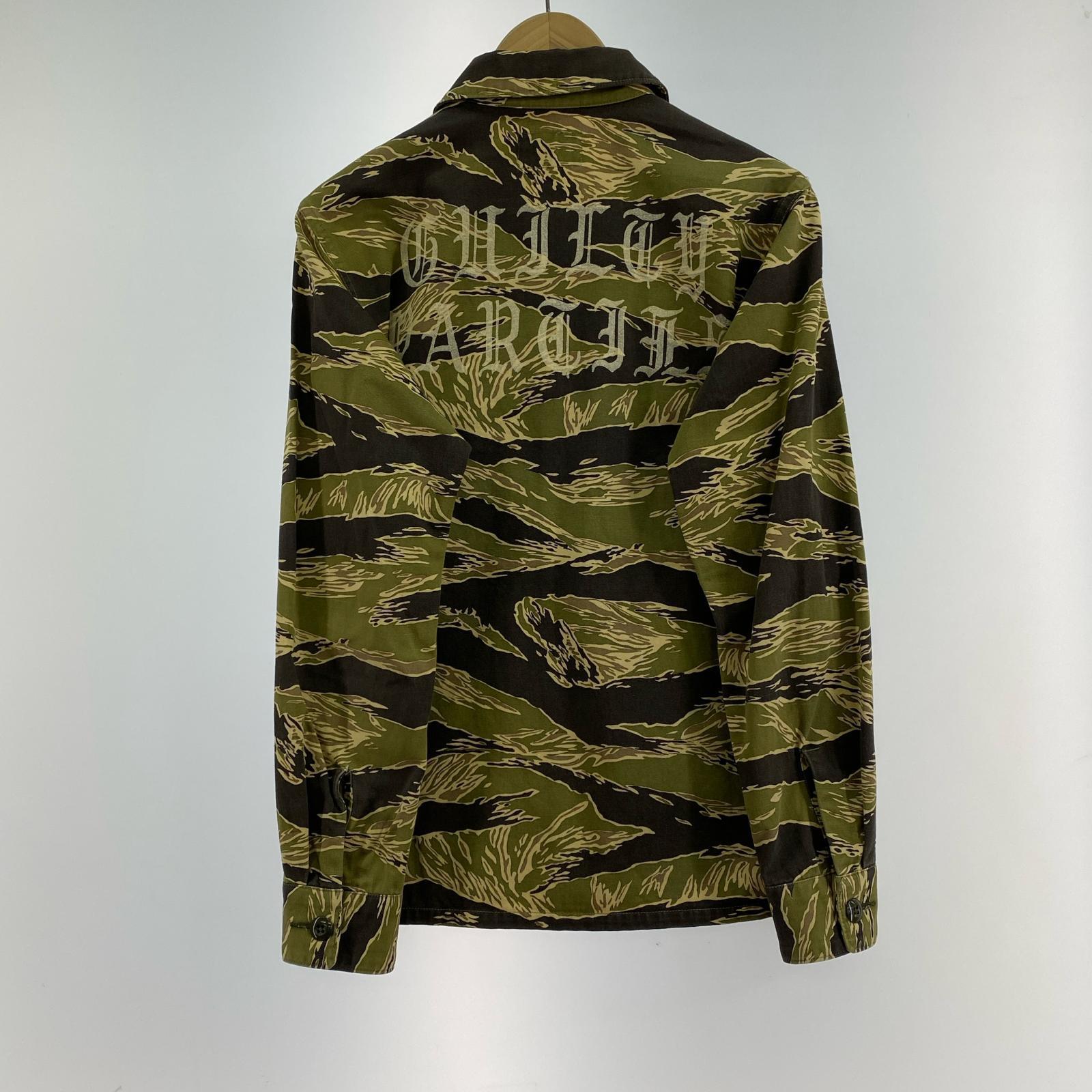 ミリタリージャケット TIGER CAMO ファティーグジャケット S カーキ