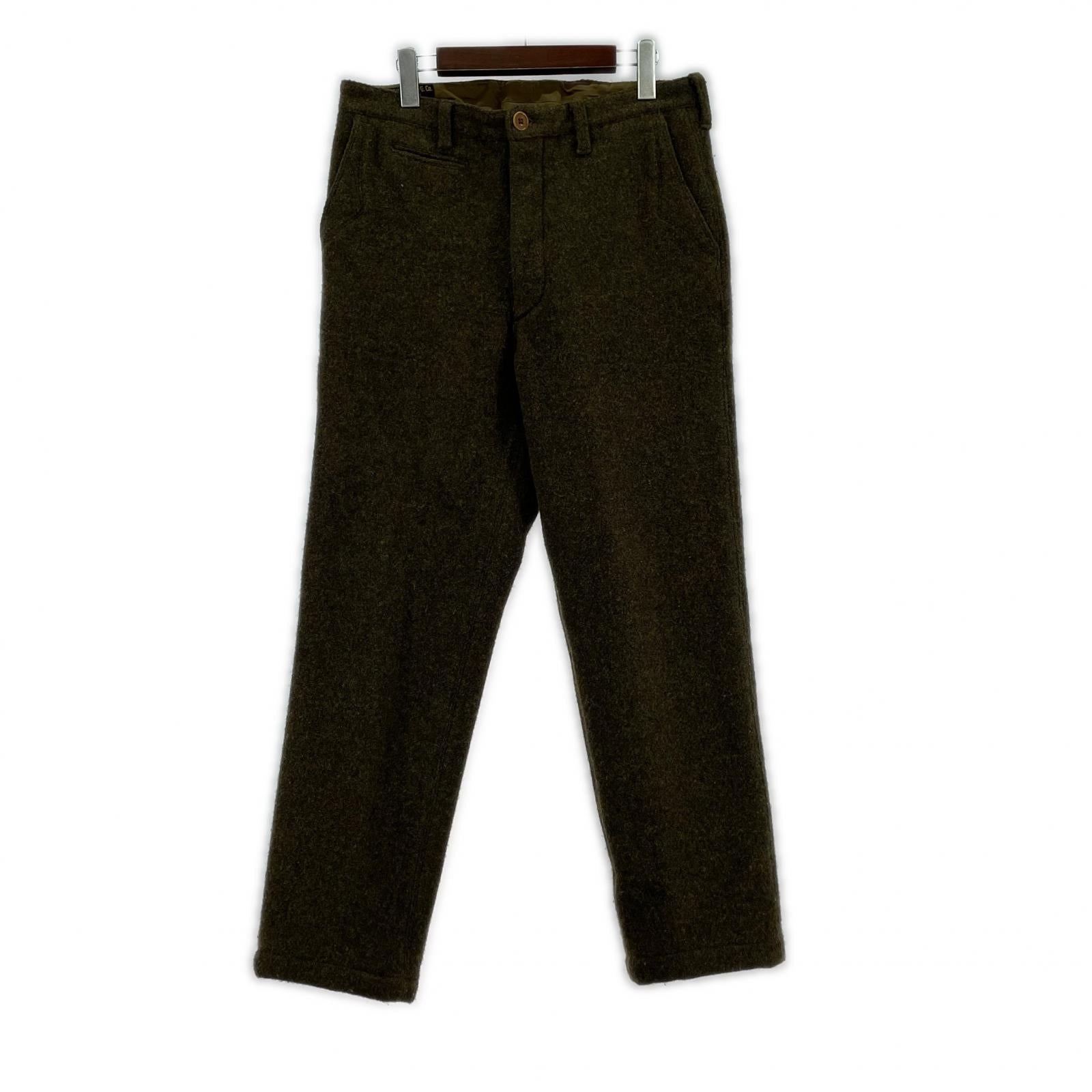 パンツ Faulkner ウールミックス　ツイードパンツ　緑 （32） 32 グリーン