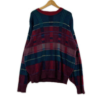 ニット チェックニット (XL)