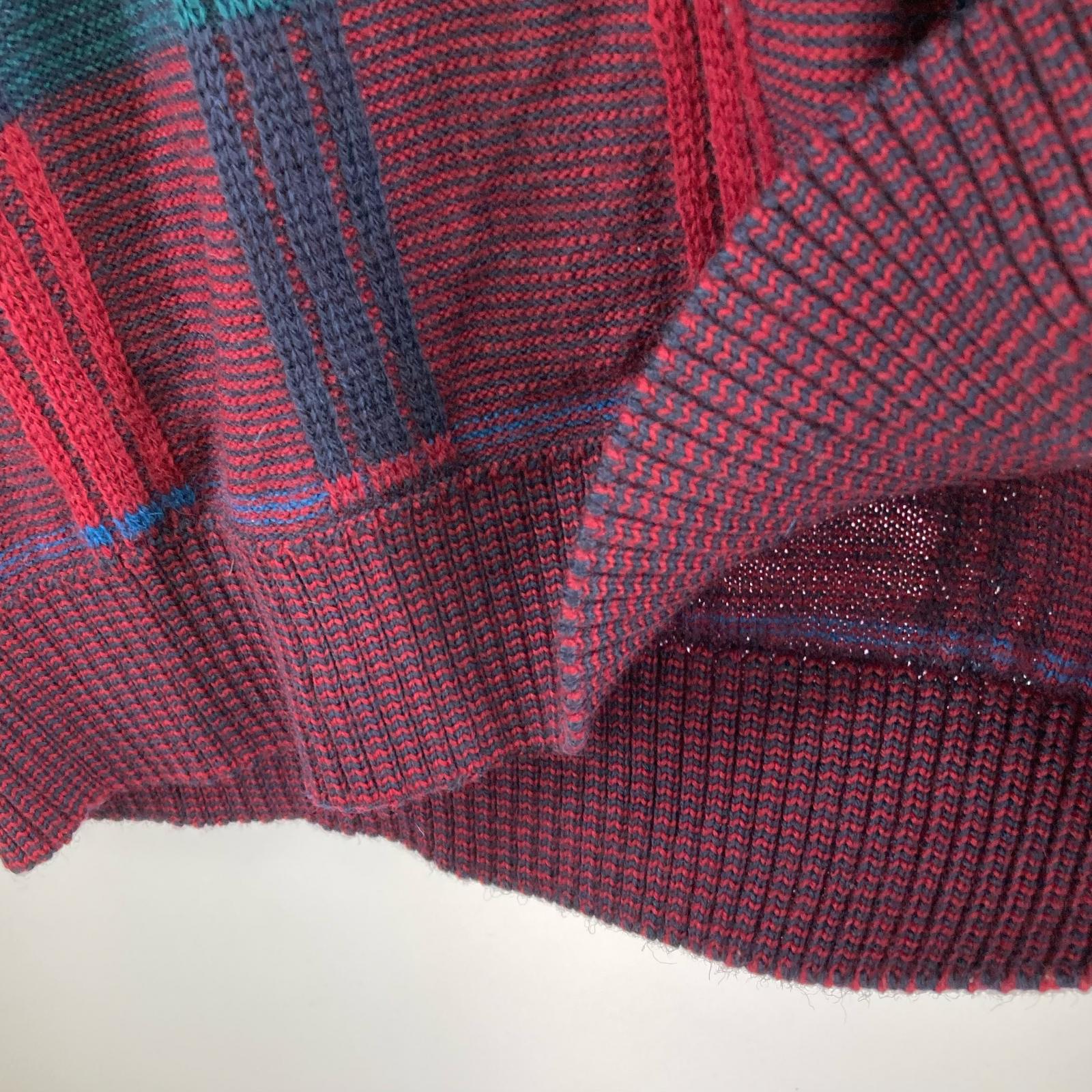 ニット チェックニット (XL)