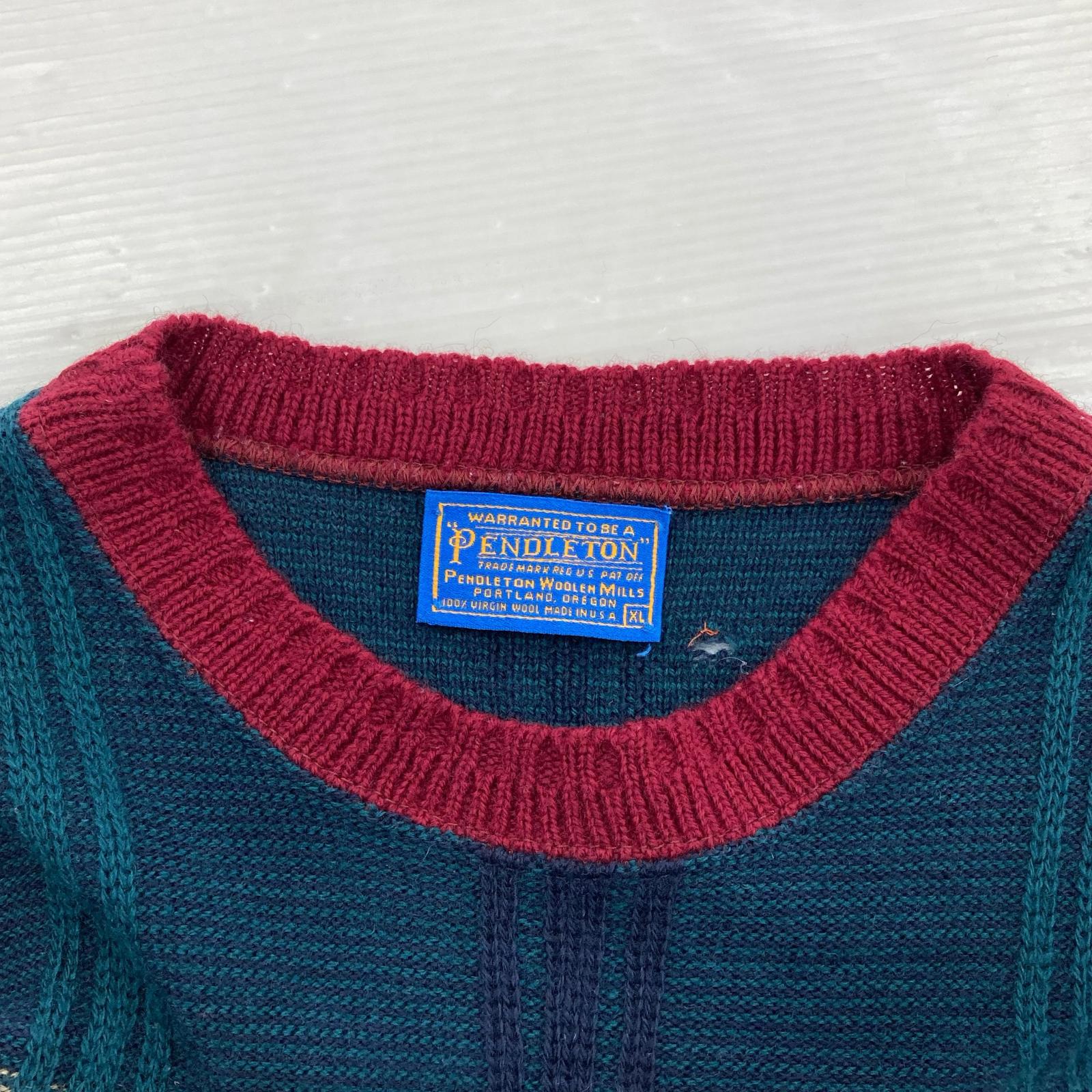 ニット チェックニット (XL)