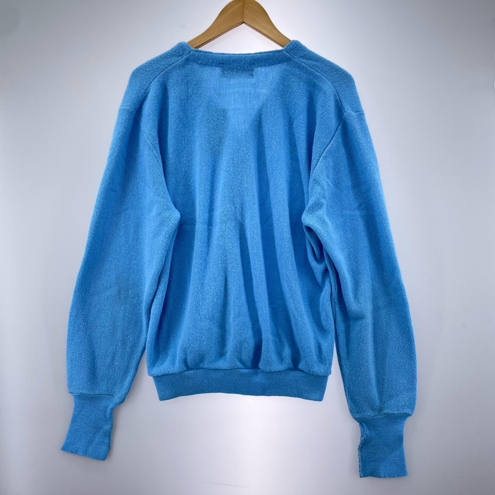 カーディガン IZOD アクリルニット ライトブルー L