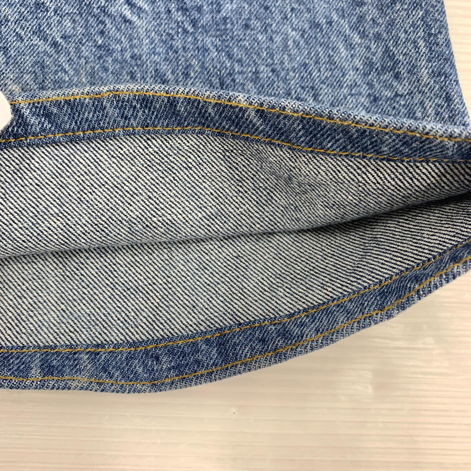 デニムパンツ ×ZARA ワイドレッグデニムパンツ ブルー