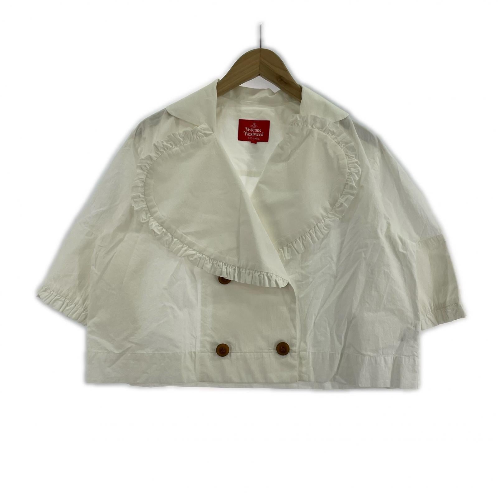 ジャケット RED LABEL ラヴフリル　ショート M ホワイト