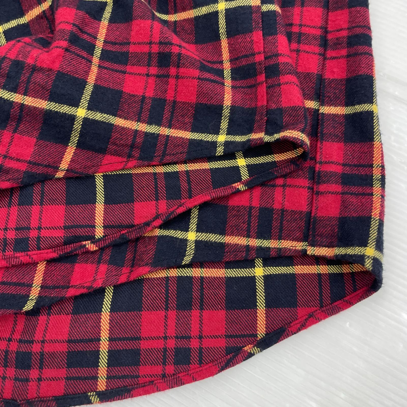 長袖シャツ F.C.R.B. 22AW BIG LOGO FLANNEL BAGGY SHIRT (S) 赤 S