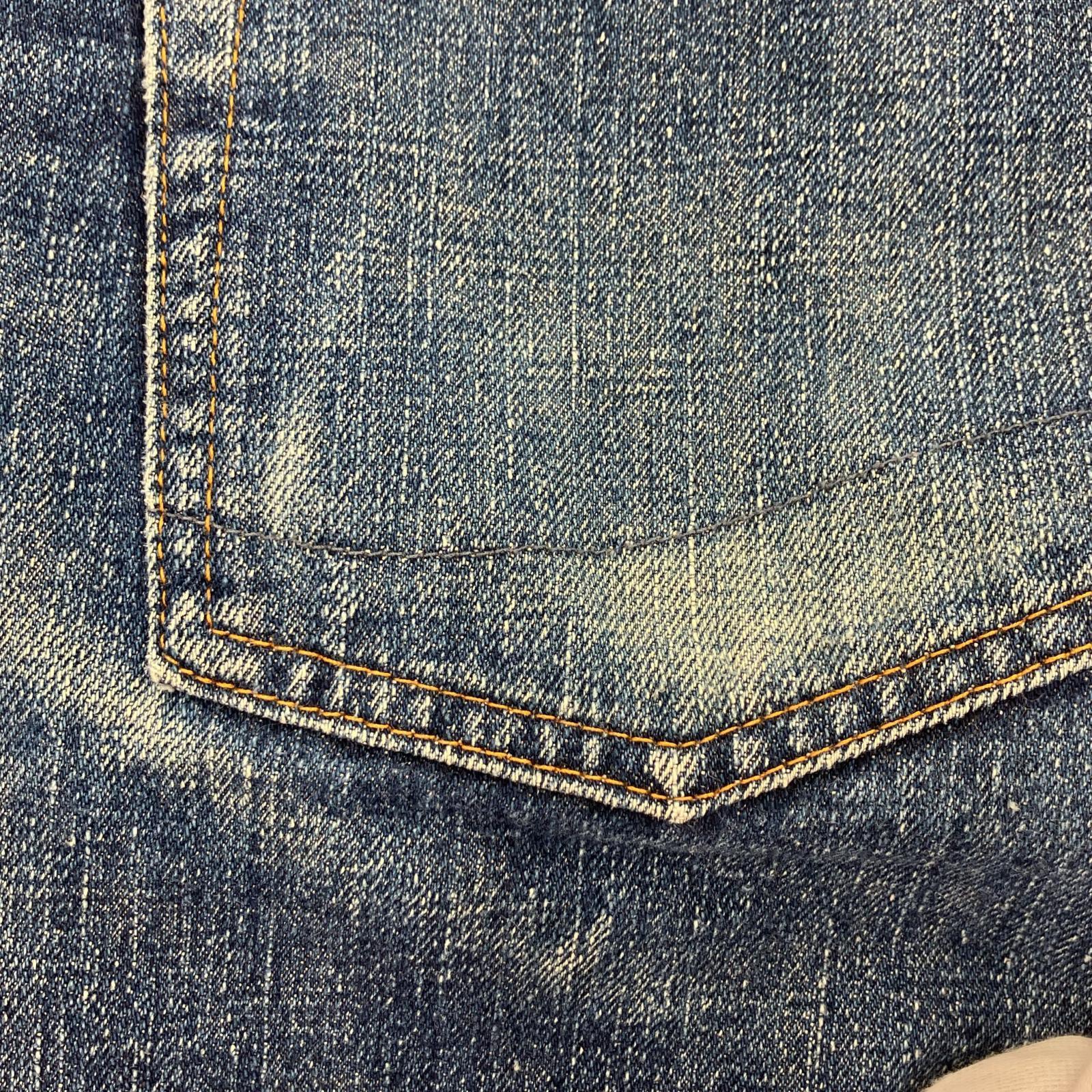 デニムパンツ 107 赤耳 デニムパンツ S ブルー