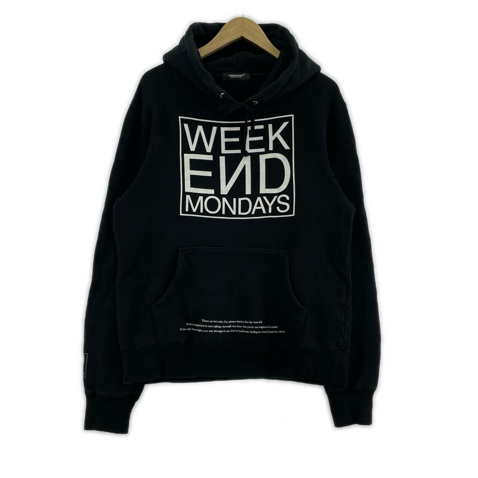 パーカー UNDERCOVER 19SS/WEEKEND MONDAYS/UCW9807 2 ブラック