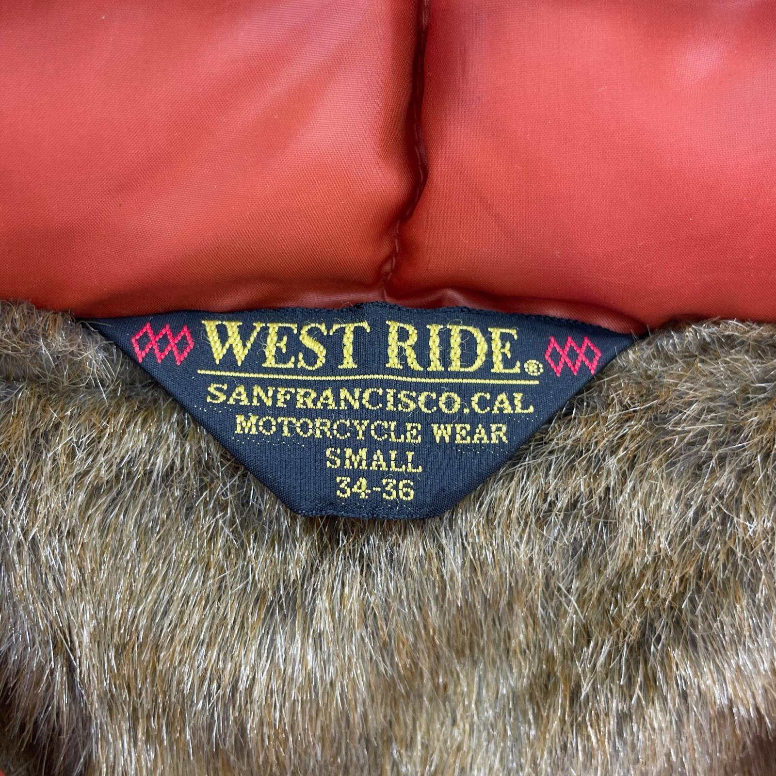 ブルゾン WEST RIDE ウエストライド　レーシングダウンジャケット-S S オレンジ