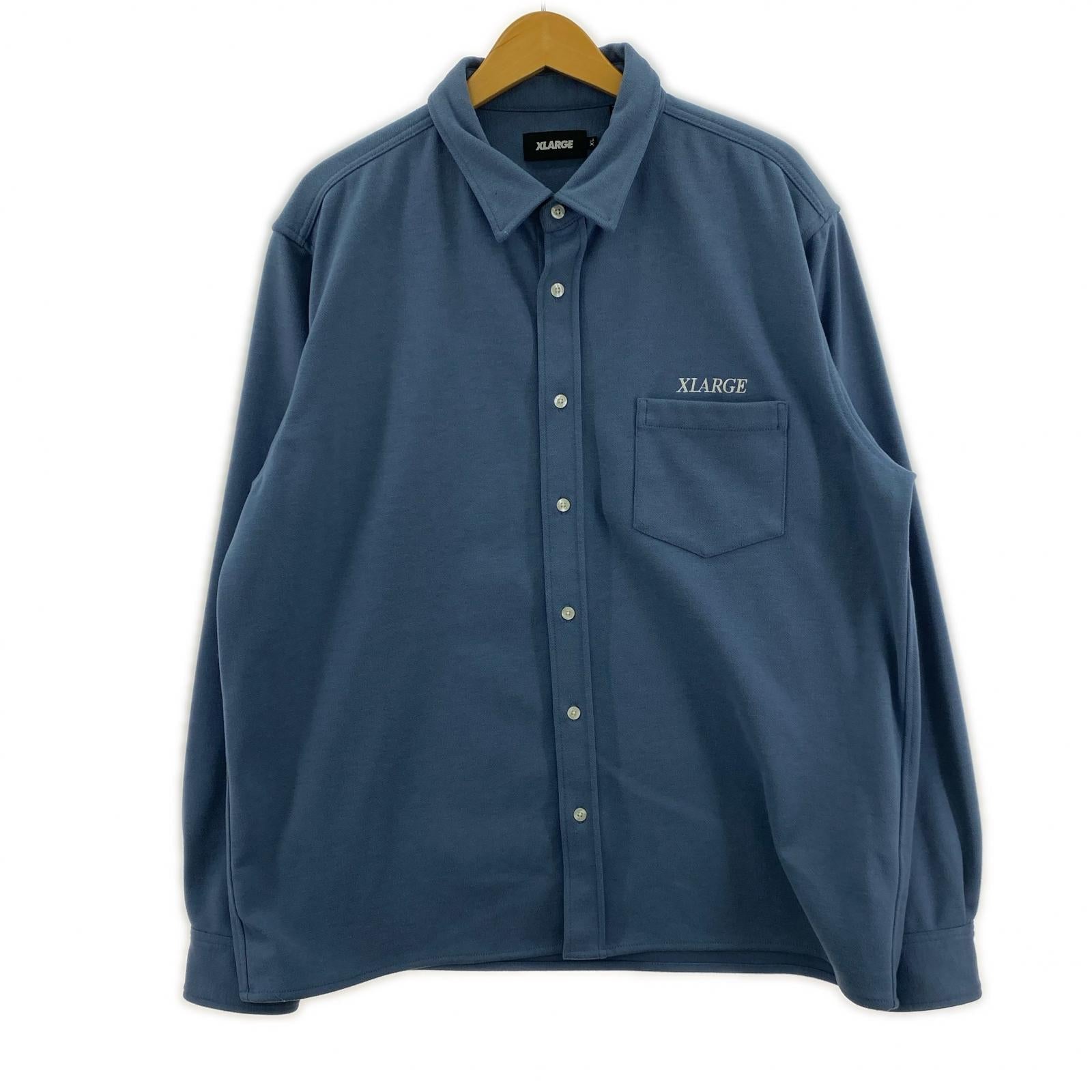 長袖シャツ 20AW L/S FLANNEL SHIRT (XL) ブルー