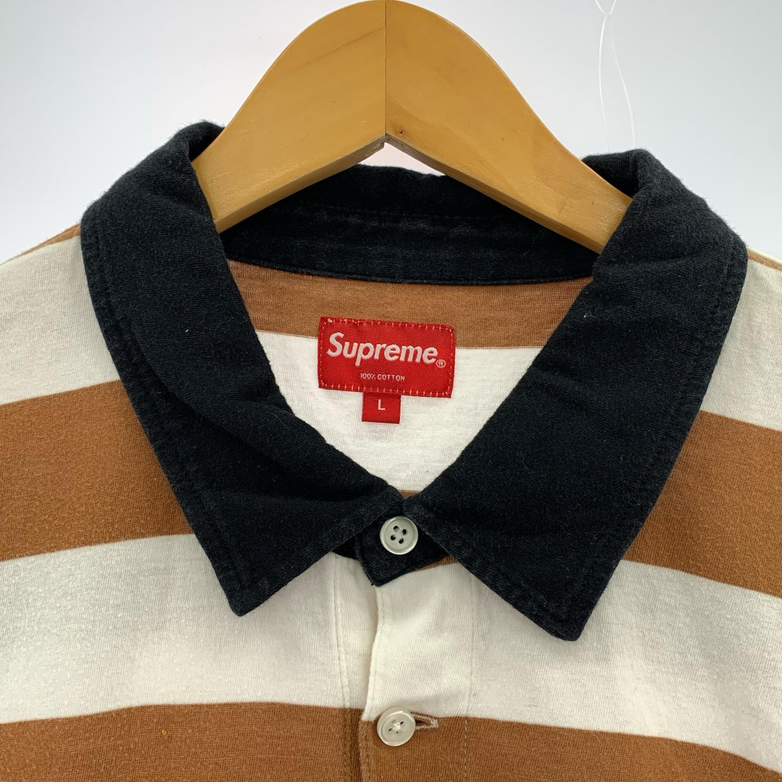 ポロシャツ 14SS Delivery Small Box 茶白 (L) L