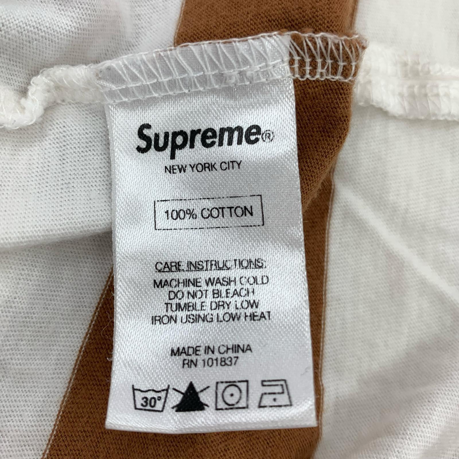 ポロシャツ 14SS Delivery Small Box 茶白 (L) L