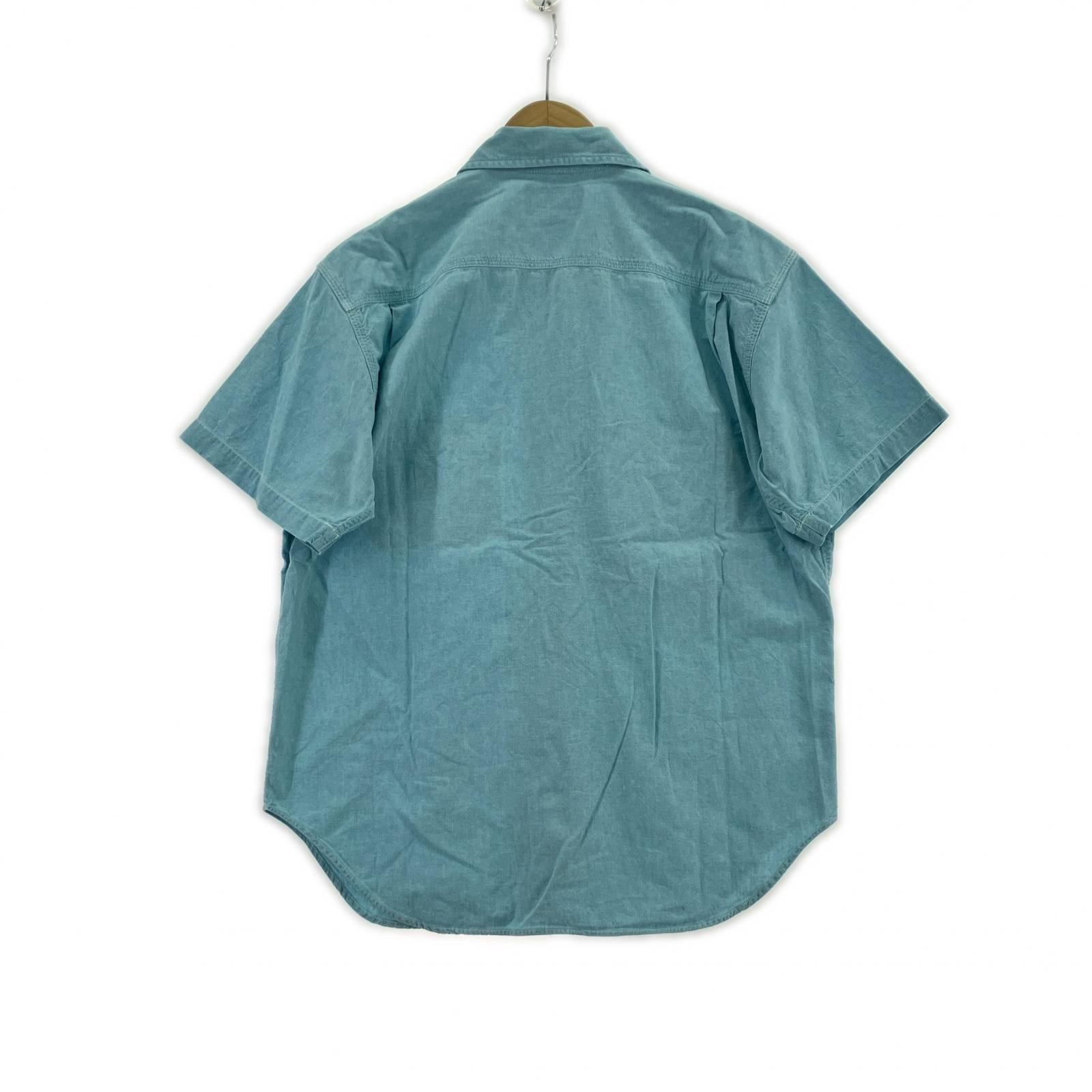 半袖シャツ 80s シャンブレーシャツ M M ブルー