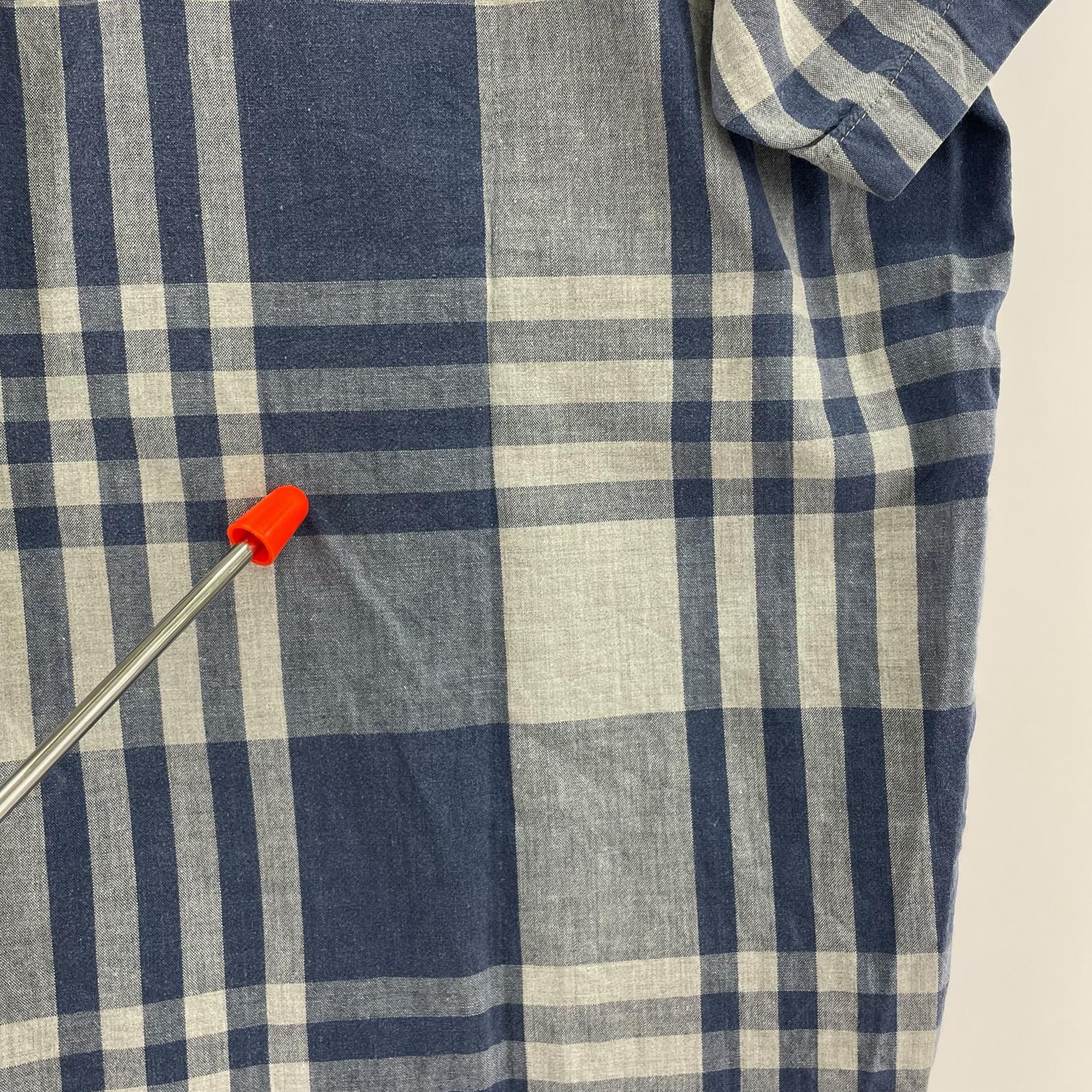 半袖シャツ ISSEY MIYAKE HAI SPORTING GEAR S/Sオープンカラーチェックシャツ ネイビー系