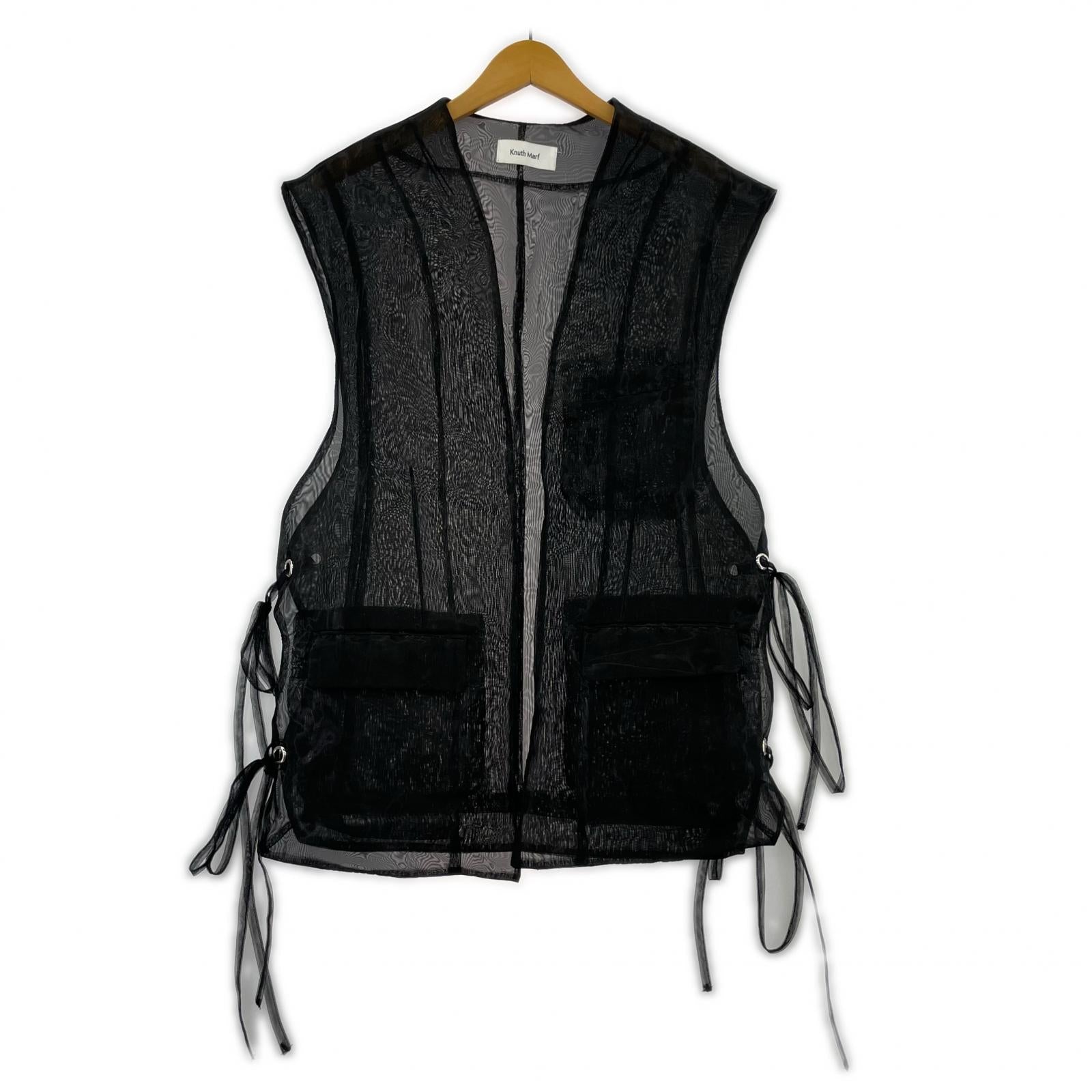 長袖シャツ Knuth Marf undulate gillet KM23SUG01 フリー ブラック