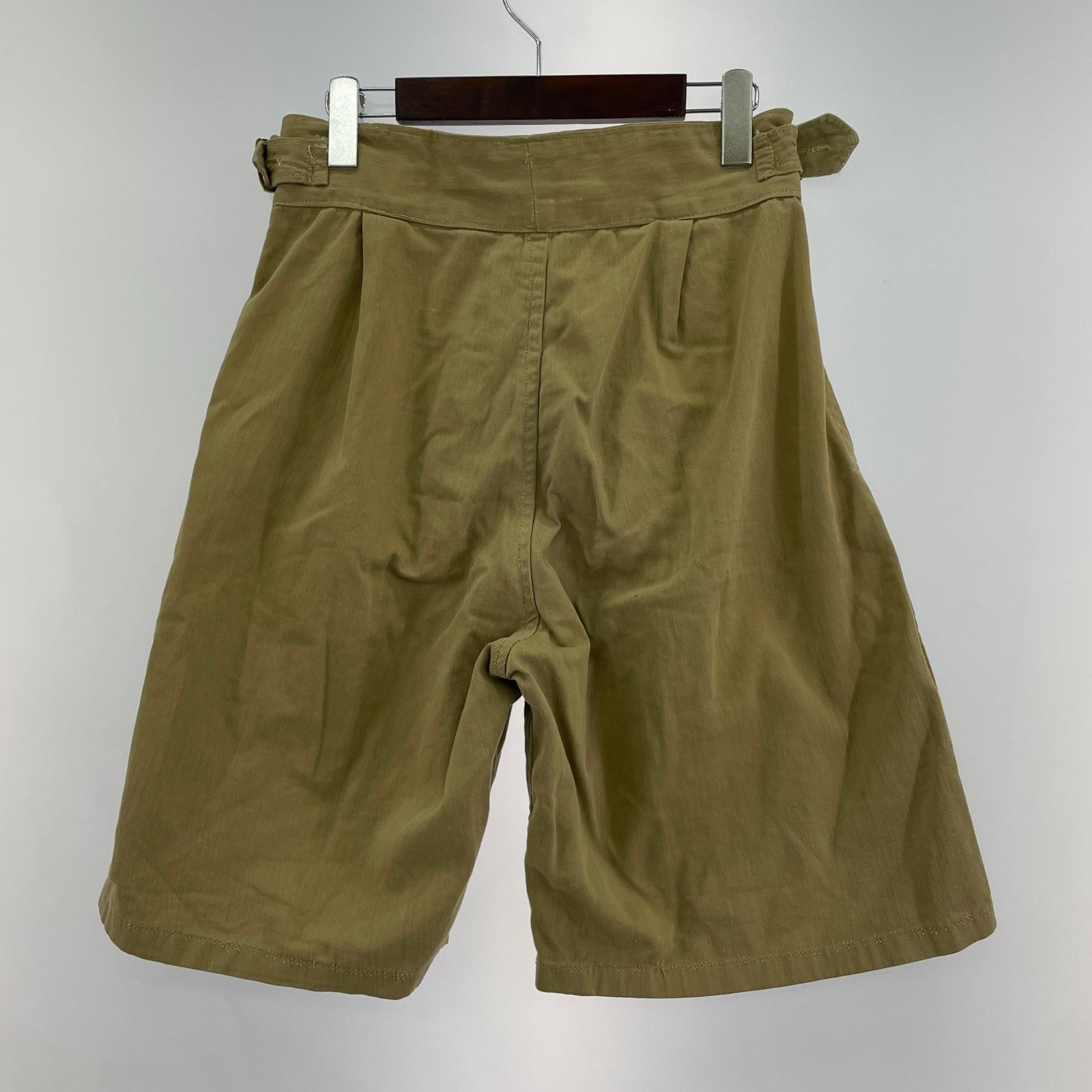 ショートパンツ 40s～ グルカショーツ メタルボタン カーキ 31 カーキ