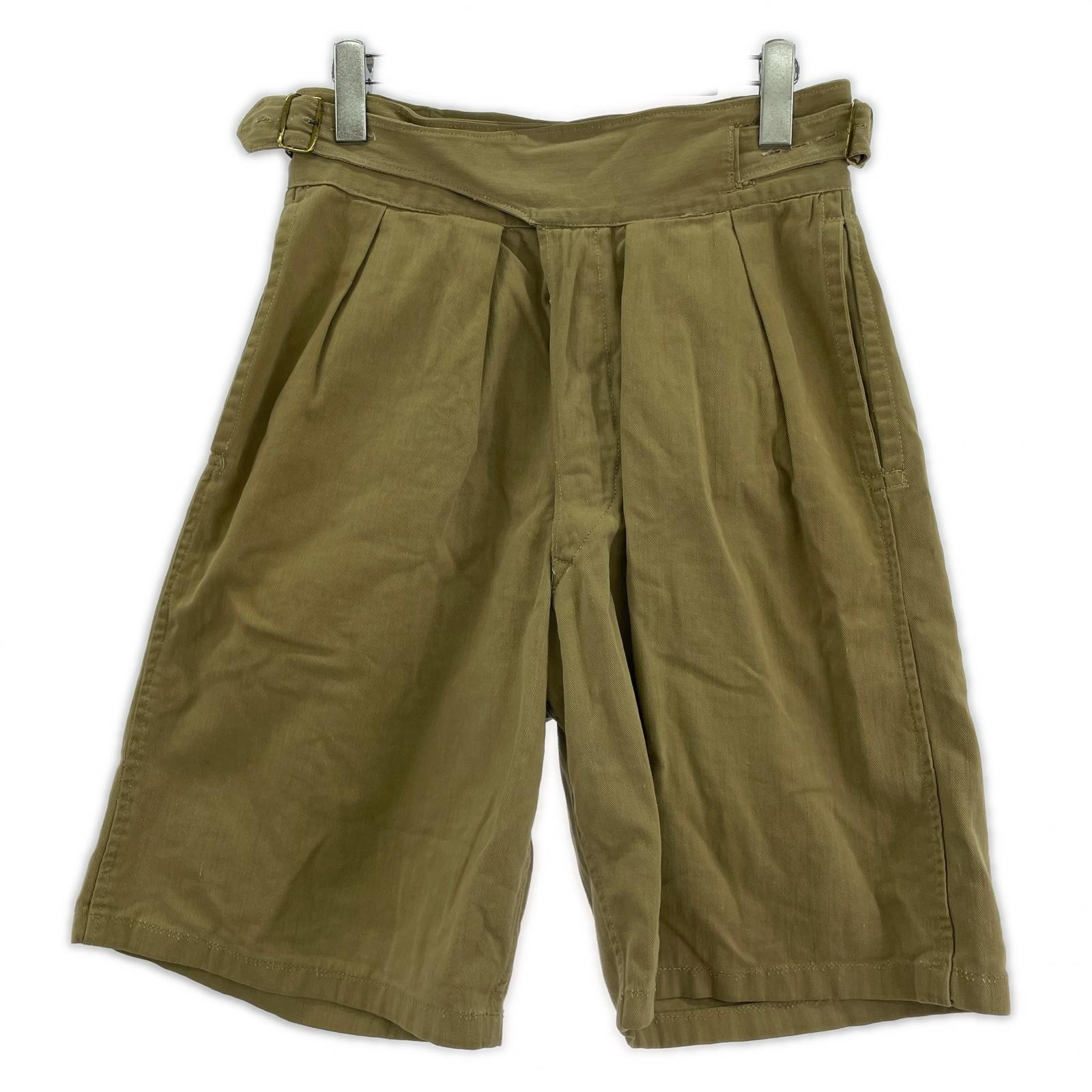 ショートパンツ 40s～ グルカショーツ メタルボタン カーキ 31 カーキ