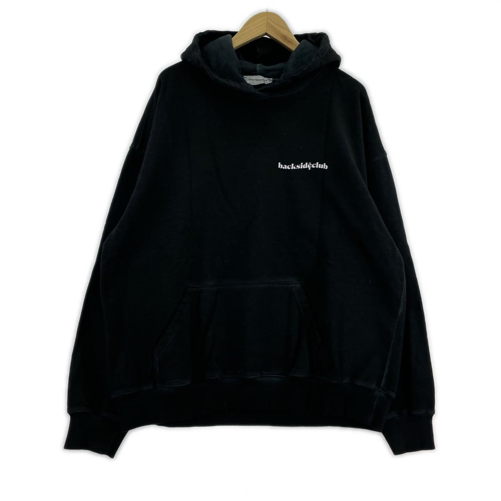 パーカー backside club HOW 713 BACKTOVOIT フーディ XXL ブラック ブラック