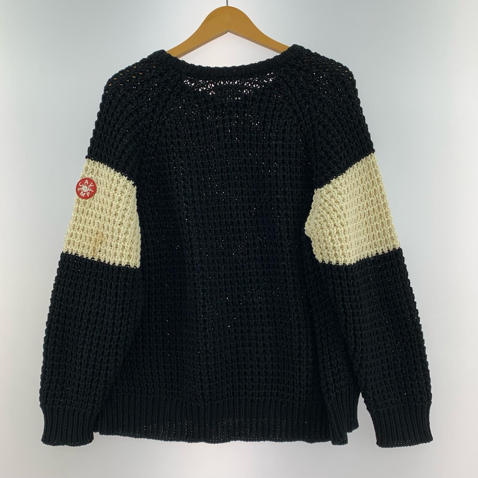ニット WAFFLE KNIT S ブラック