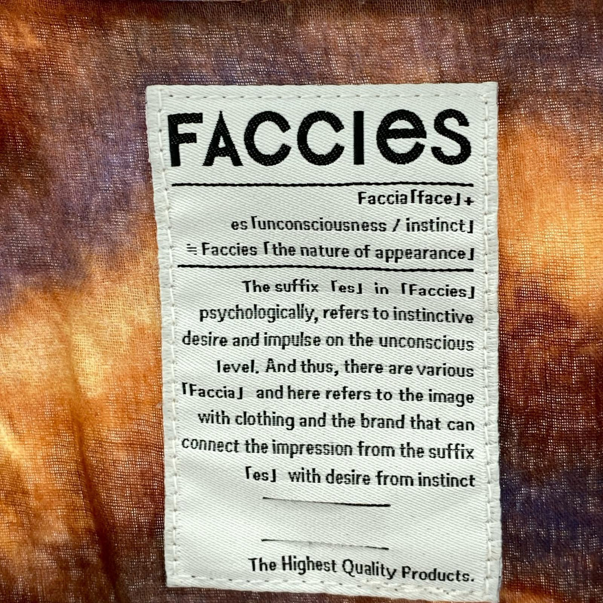 半袖シャツ FACCIES Tiedye Vintage SH RED F22S03010 (2) 2