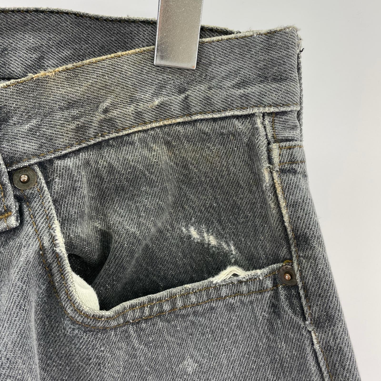 デニムパンツ 85年 先染め ブラック 501 W31 ブラック