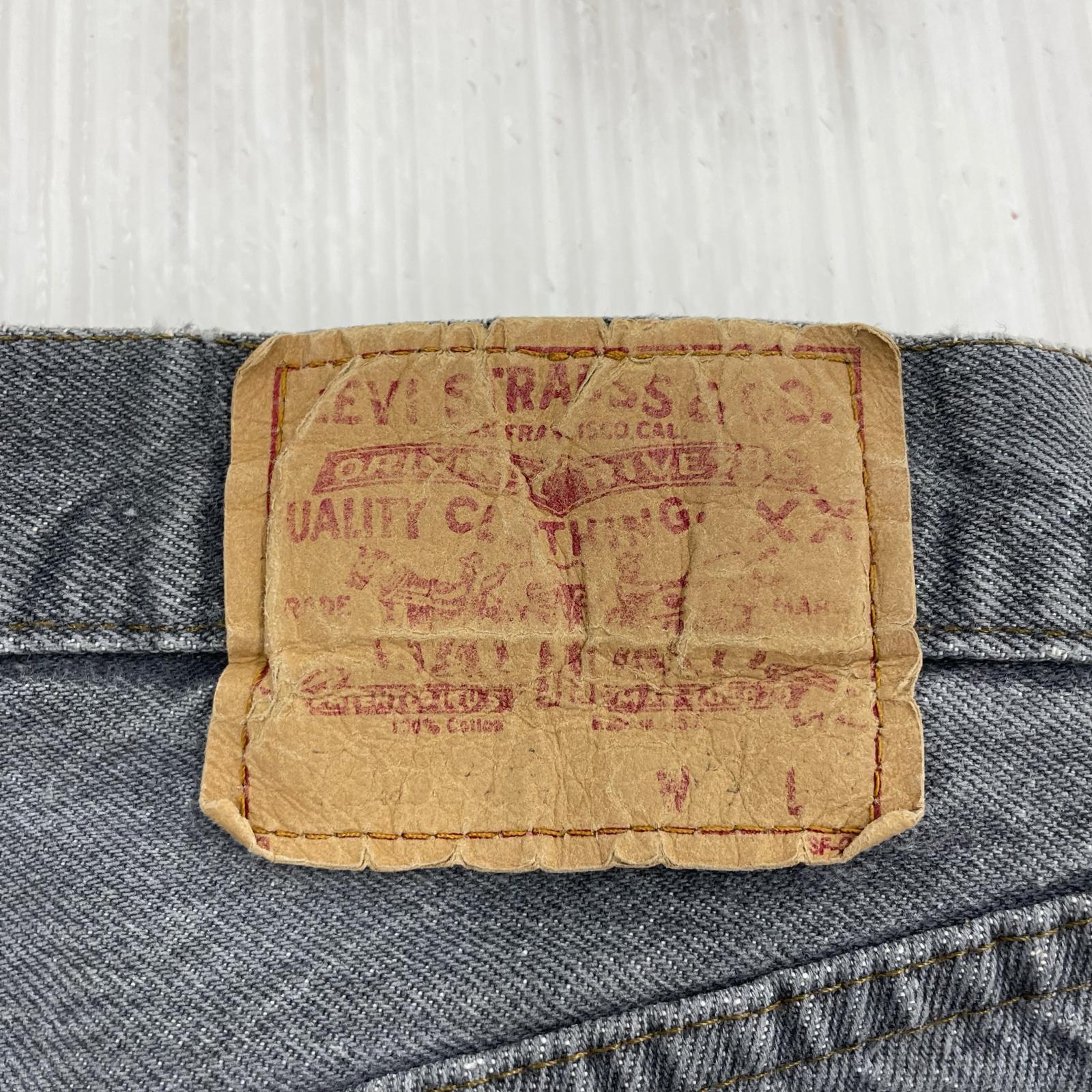 デニムパンツ 85年 先染め ブラック 501 W31 ブラック