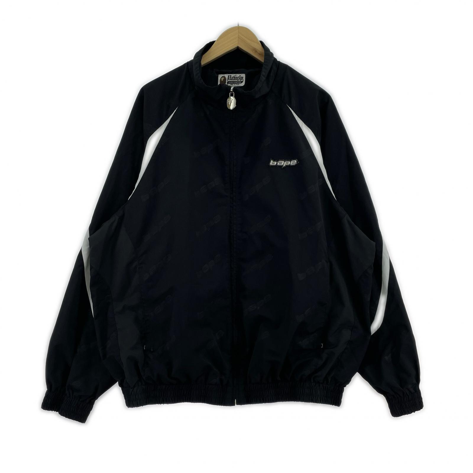 ジャケット BAPE HEXAGRAM TRACK JACKET 黒 (L) L ブラック