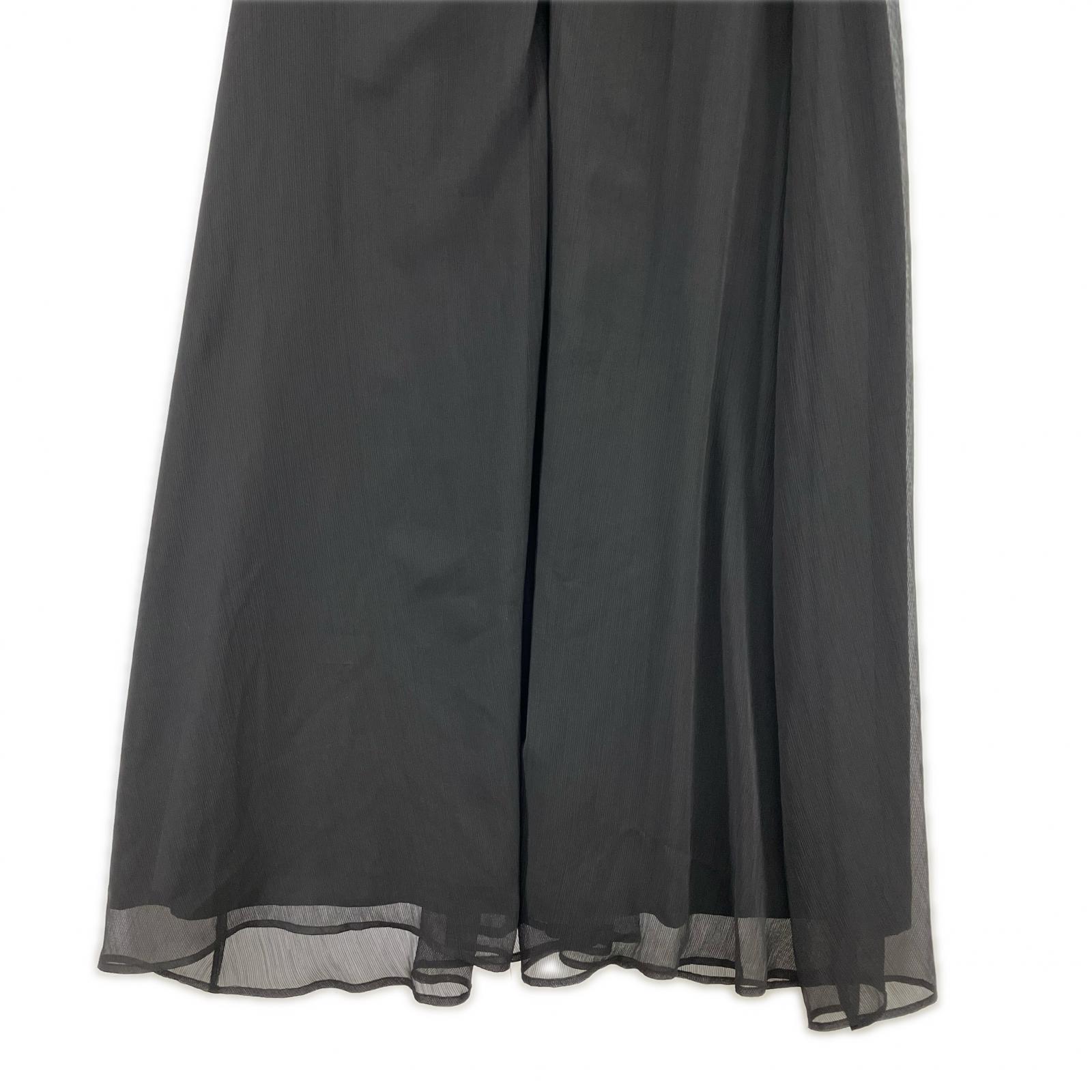 ワンピース BACK SIDE OPEN CURTAIN DRESS/黒 M ブラック