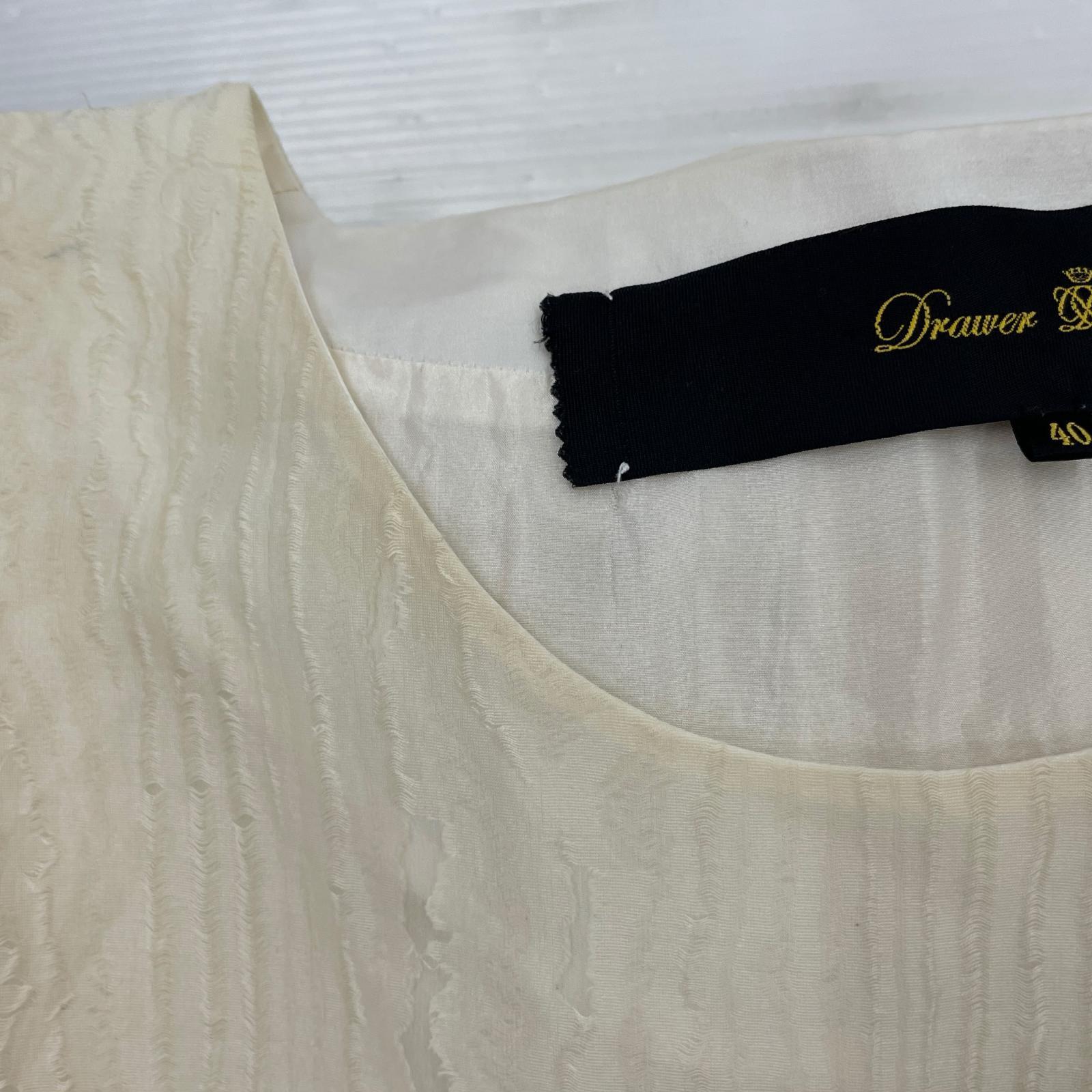 ワンピース シルク size40 ホワイト ホワイト