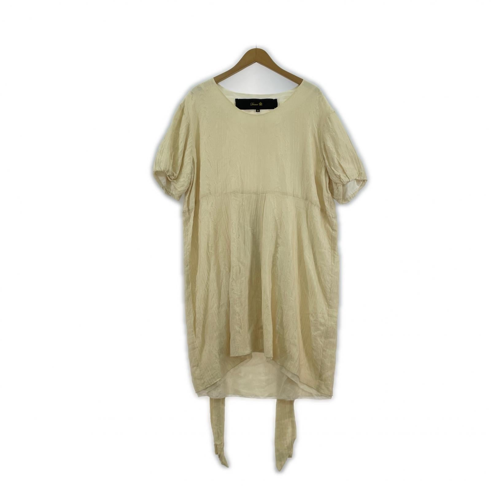 ワンピース シルク size40 ホワイト ホワイト