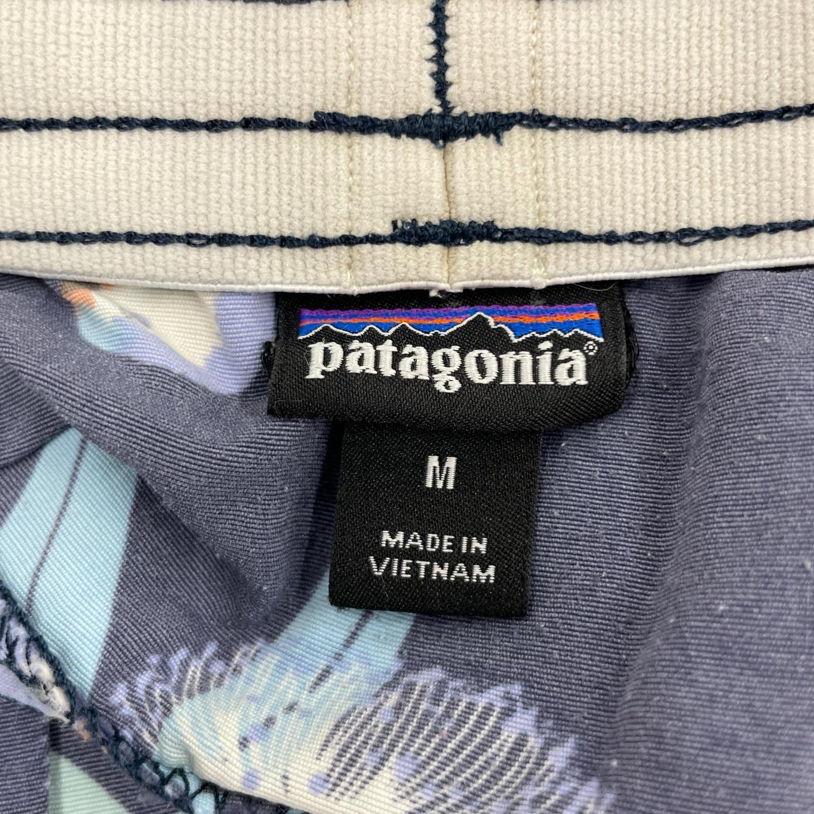 ショートパンツ バギーズショーツ 鳥柄 紺（M） M