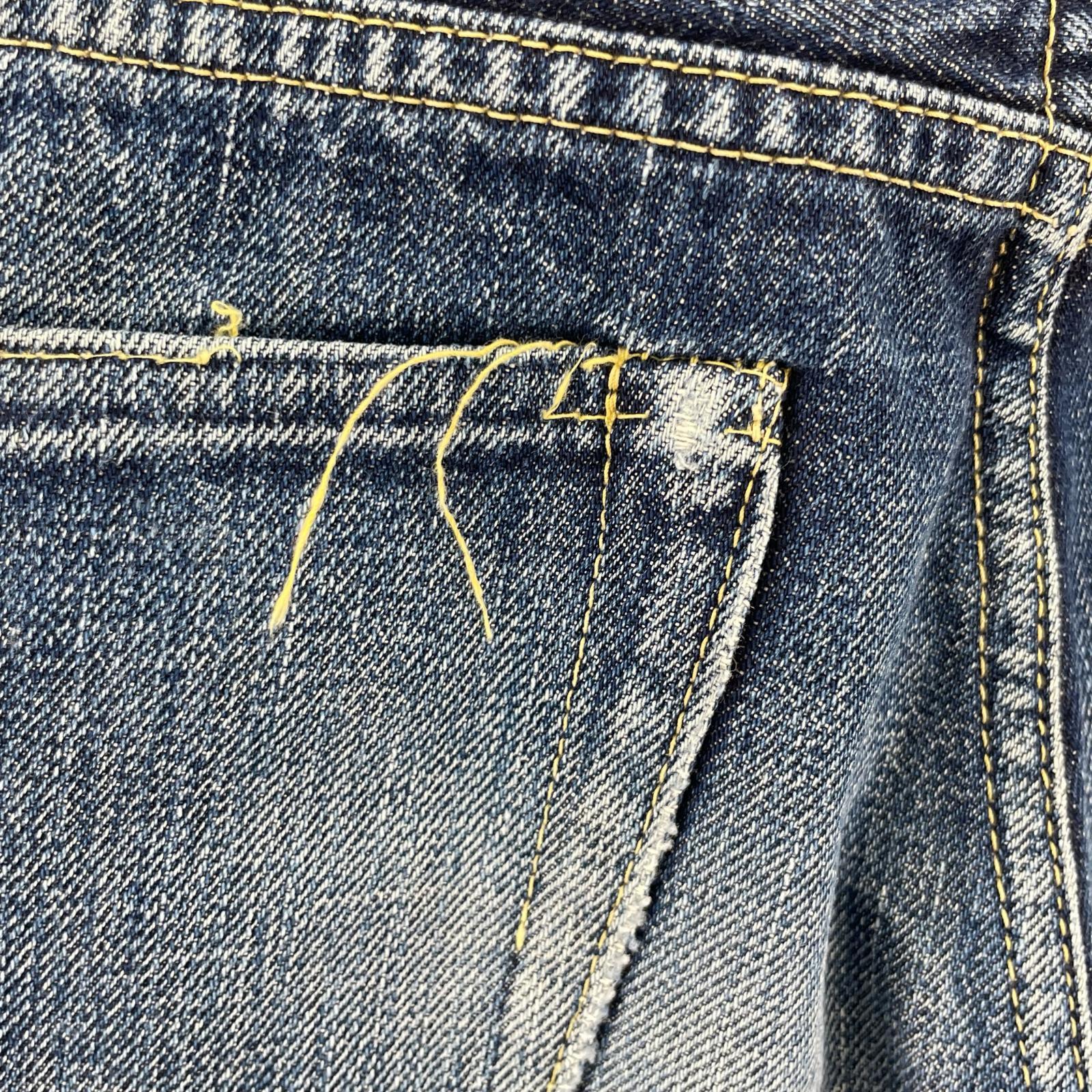 デニムパンツ 22501 W32 32 ネイビー