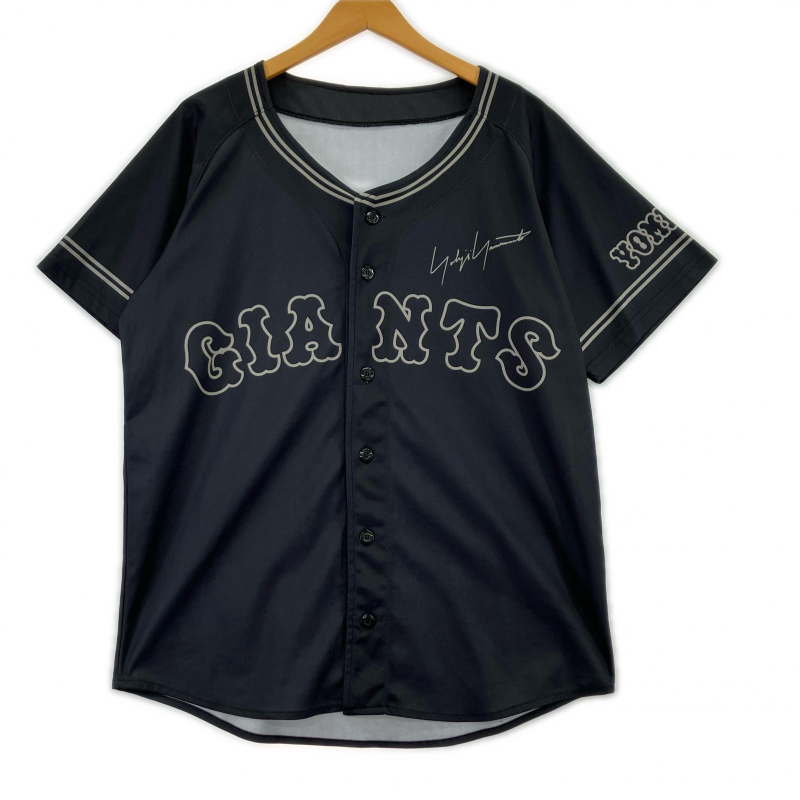 半袖シャツ Yohji Yamamoto×GIANTS ベースボールシャツ ブラック ブラック