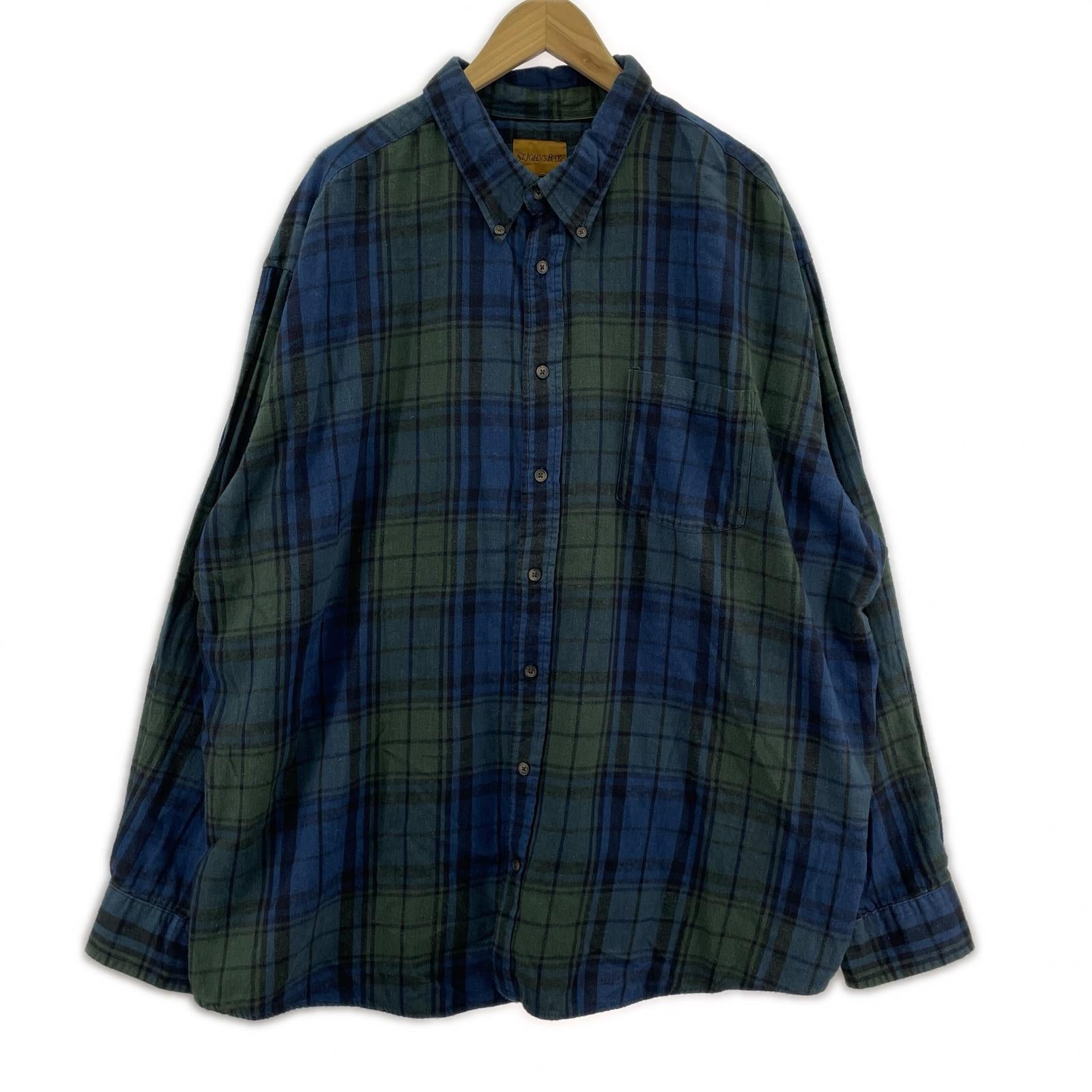 長袖シャツ 00s ST JOHN'S BAY ブラックウォッチ ウールチェックシャツ