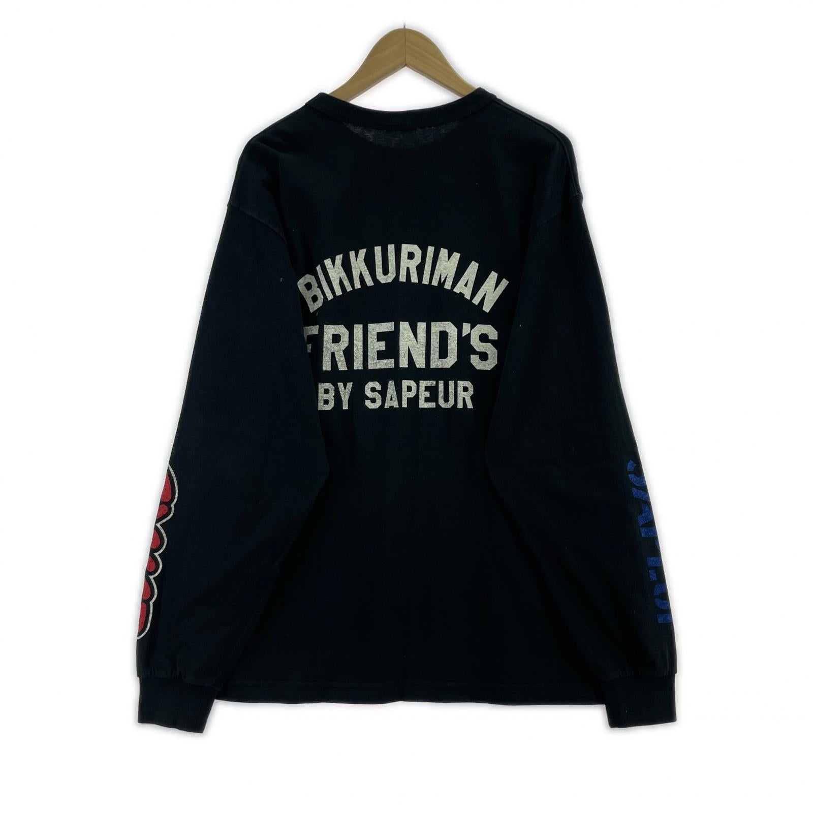 長袖Ｔシャツ ×ビックリマン/黒/L L ブラック