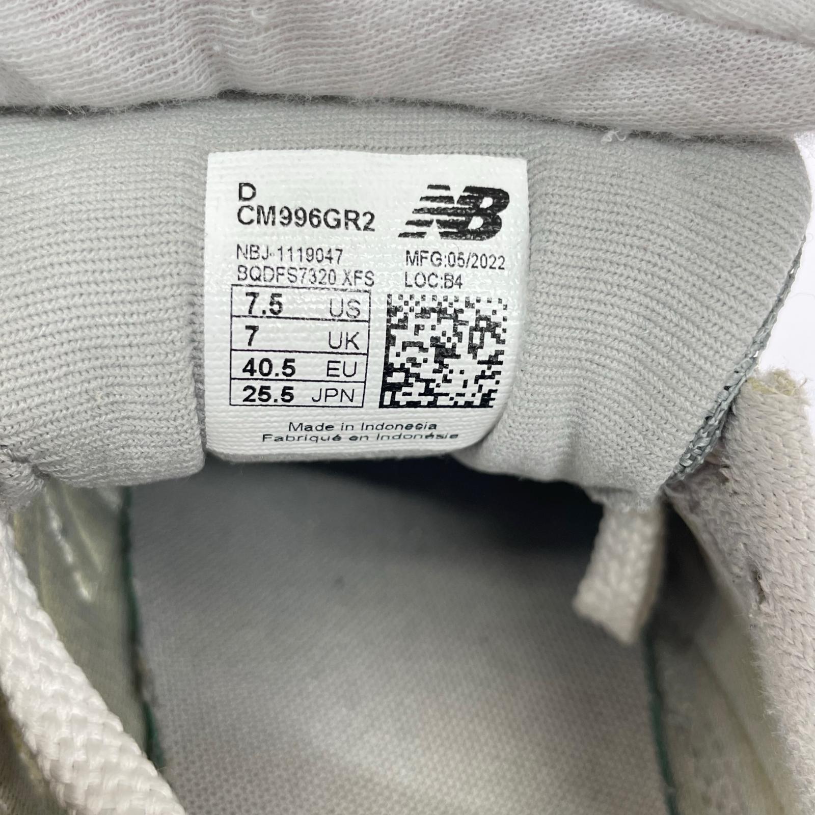 スニーカー CM996GR2 25.5cm GRY 25.5cm (US7 1/2 UK7 EU41) グレー
