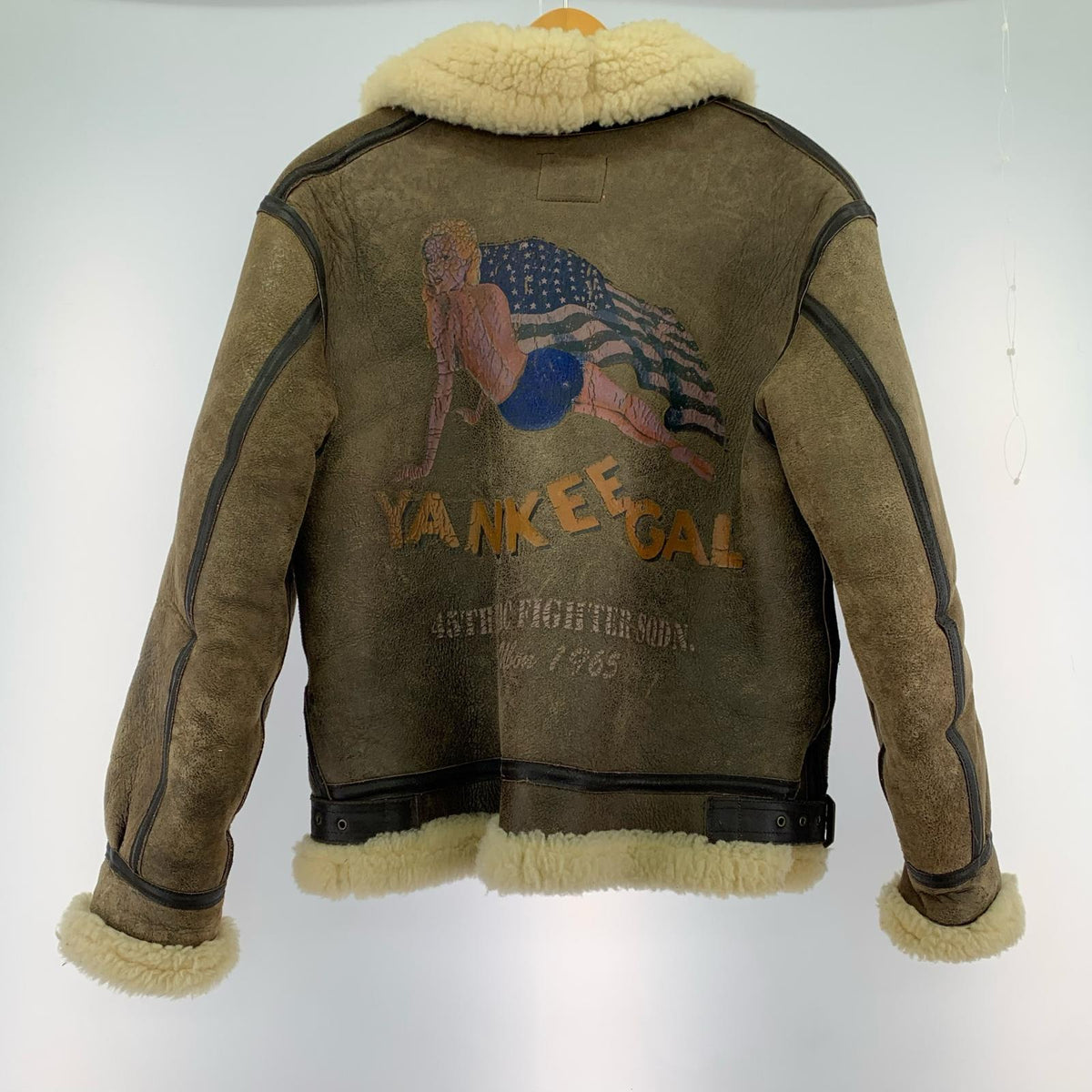 レザージャケット B-3 YANKEE GAL 茶 38 38 ブラウン