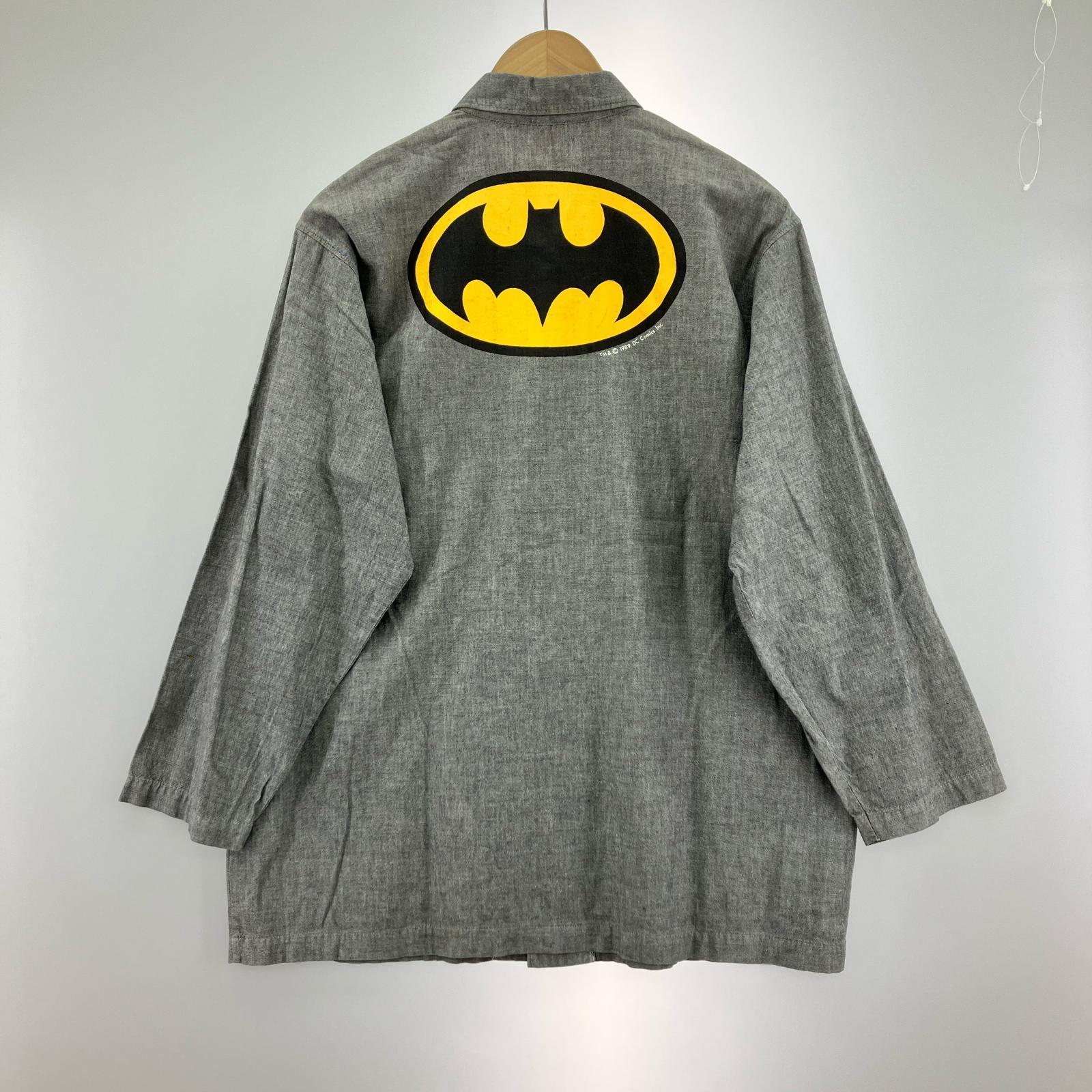長袖シャツ 80s バットマン グレー (M-L) グレー