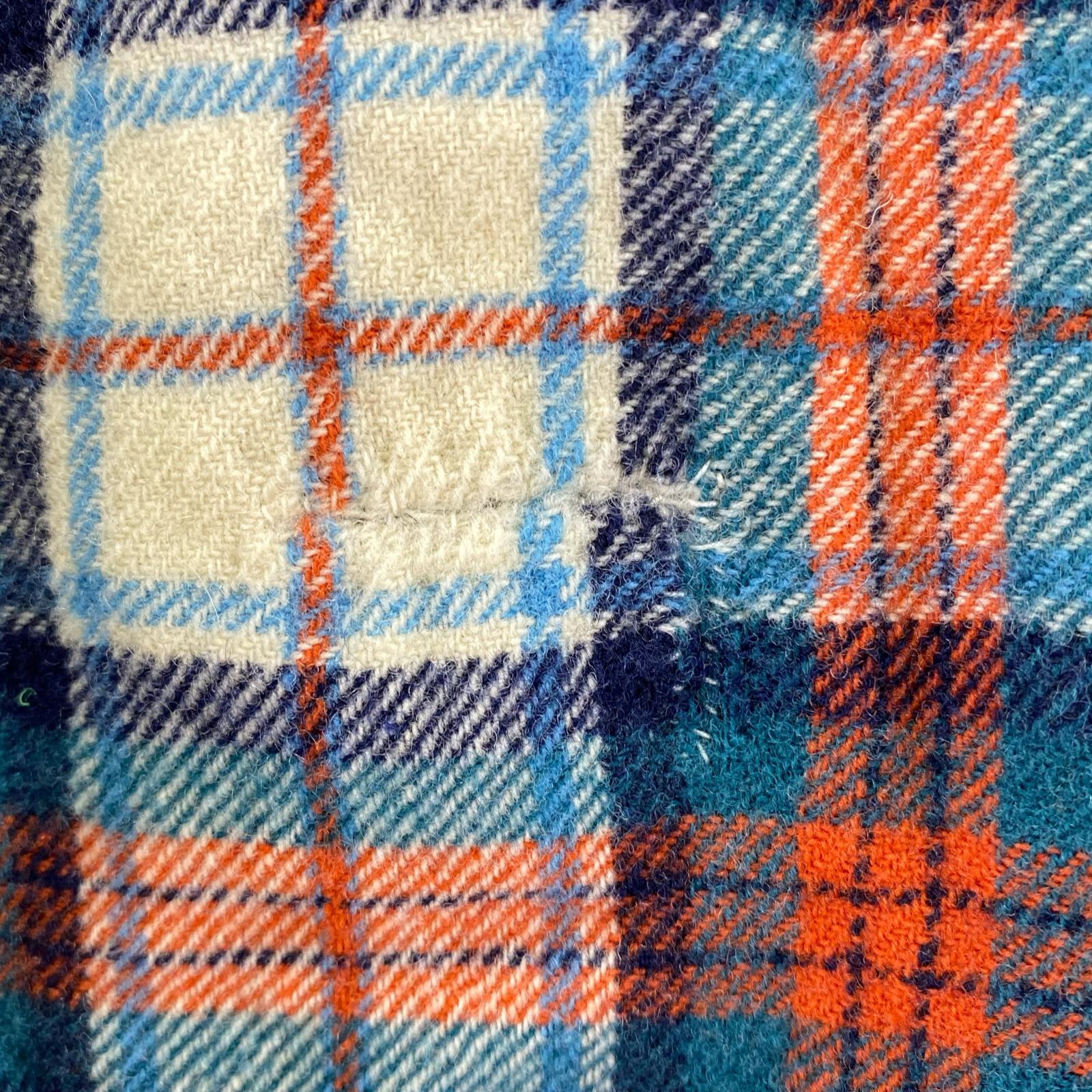 長袖シャツ 70s PENDLETON USA製 チェックウールシャツ 赤緑 (M) M