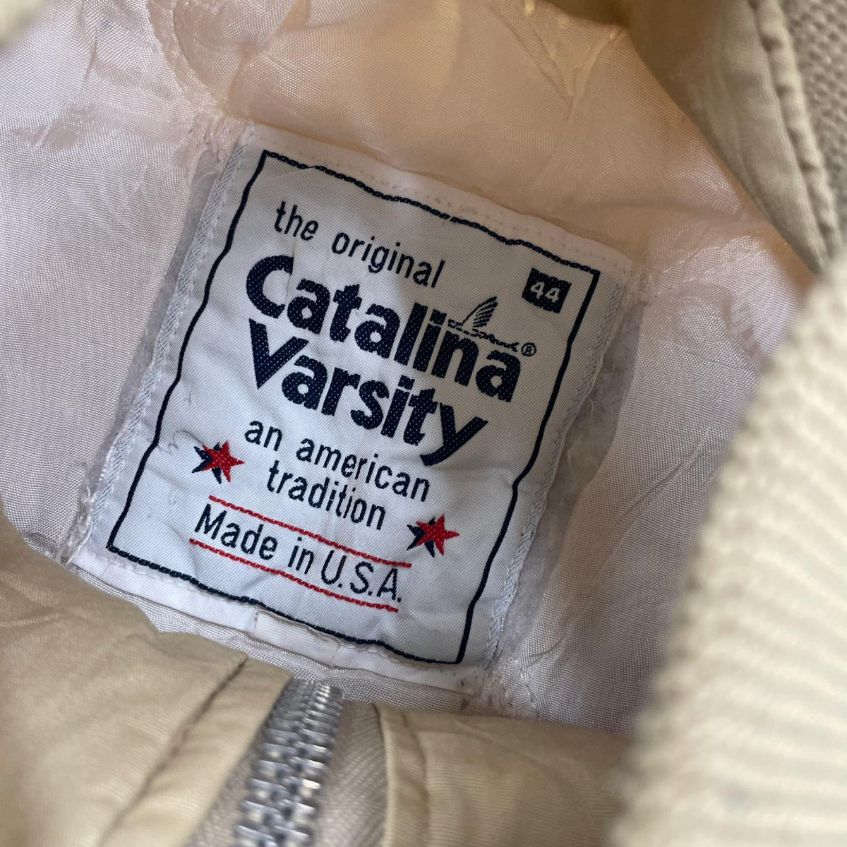 ジャケット 70s〜80s Catalina Varsity ｶｯﾌﾟｼｮﾙﾀﾞｰｼﾞｬｹｯﾄ 44 ベージュ