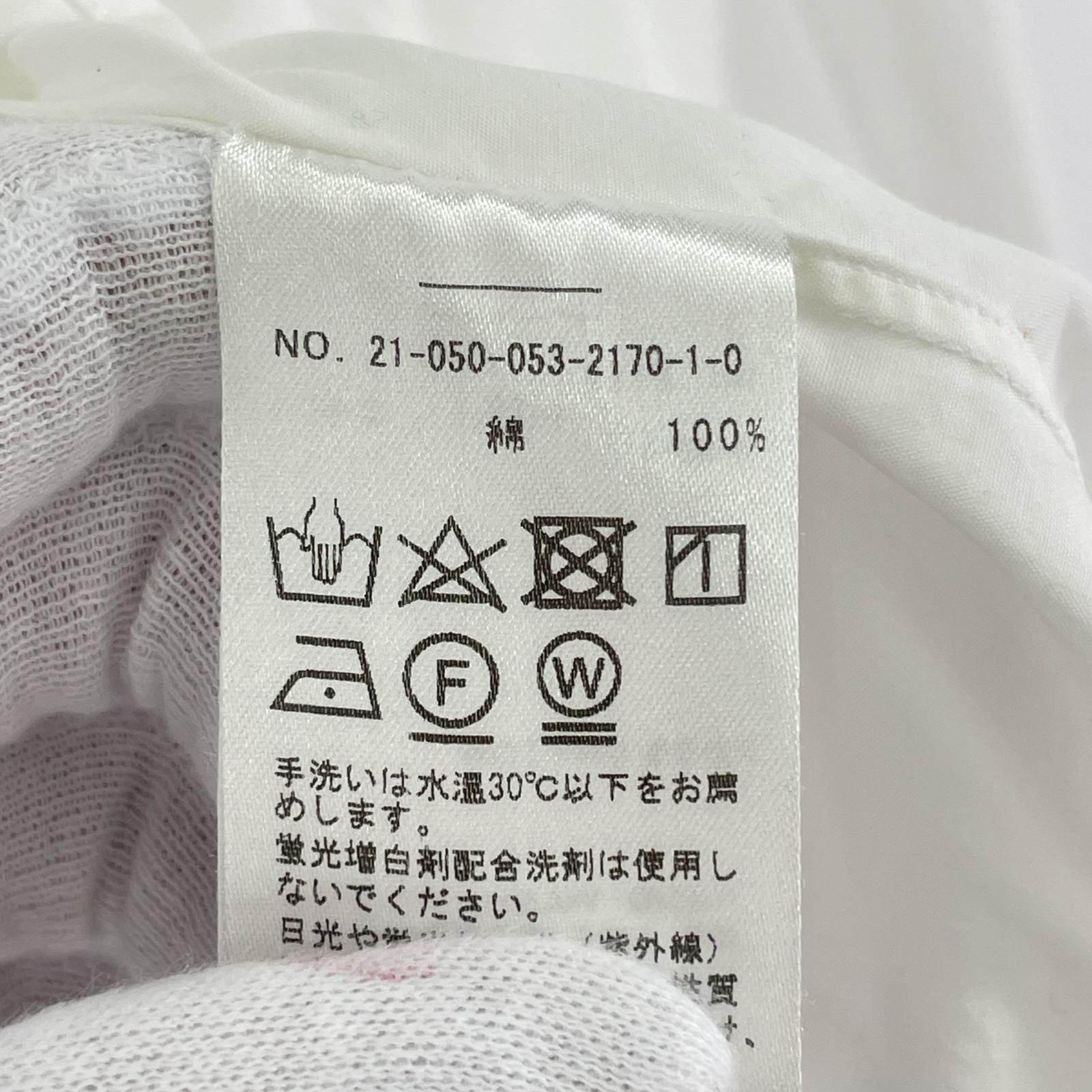 長袖シャツ LE エルイー L’ECHOPPE レギュラーカラーシャツ WIDE1 ホワイト